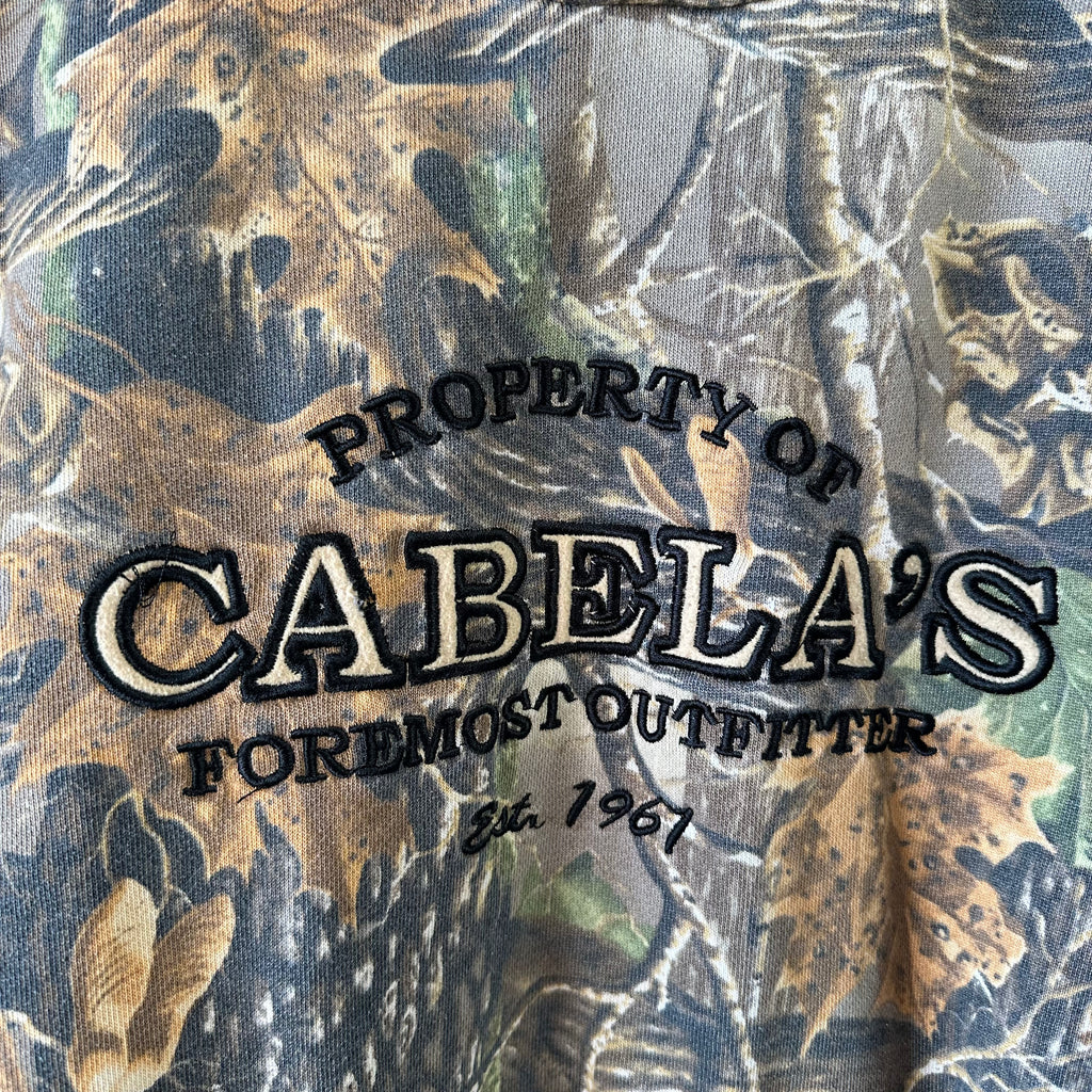 Cabelas Camo Hoodie Boys XL Seclusion 3D Hooded Sweatshirt Hunting