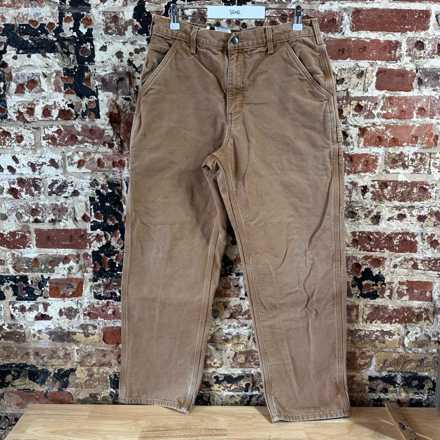 Carhartt B111 Brown Mens 32x32 Lined Pants