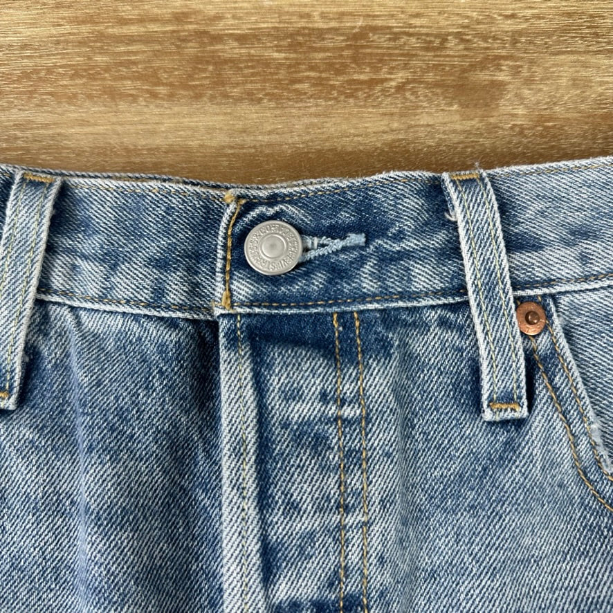 Levi's Cut Off Denim Blue Jean Shorts Womens 31 Distressed - 32x2.5"