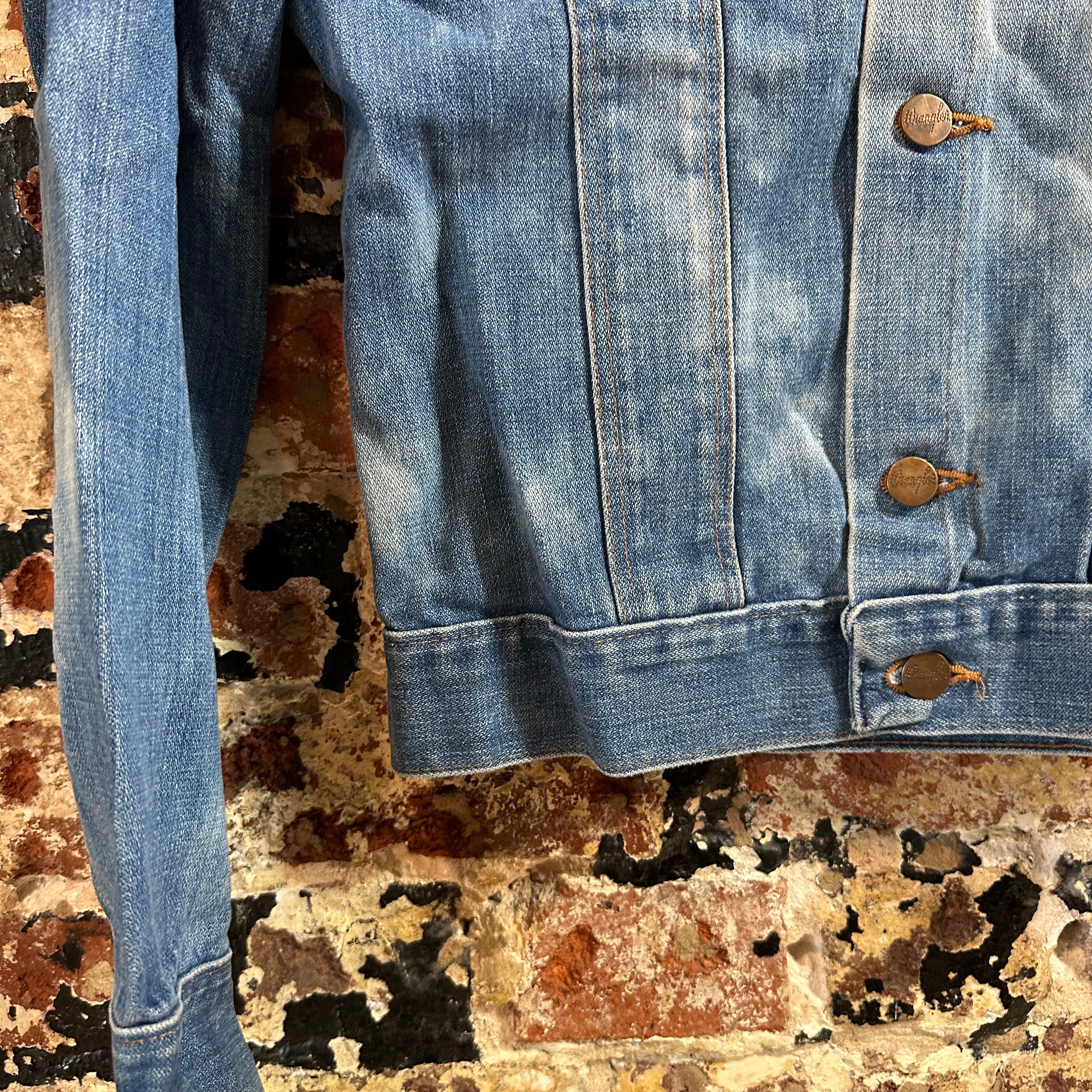 VTG Wrangler Jean Jacket Youth Girls 14