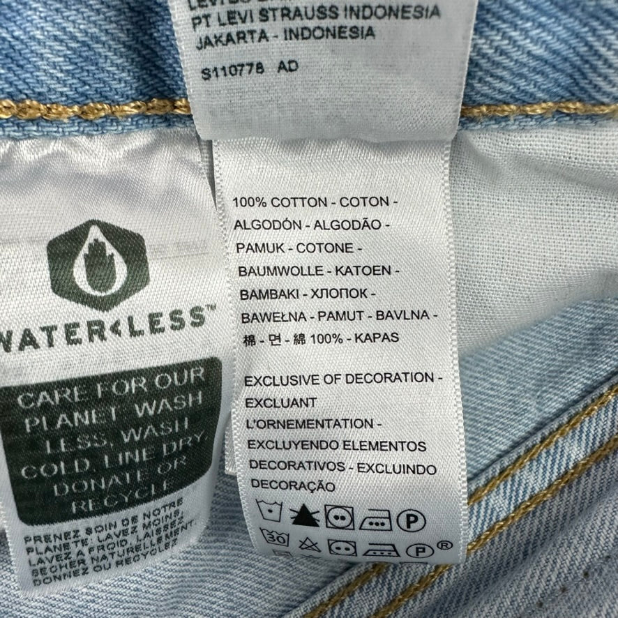 Levi's Cut Off Denim Blue Jean Shorts Womens 33 Distressed - 34x2"