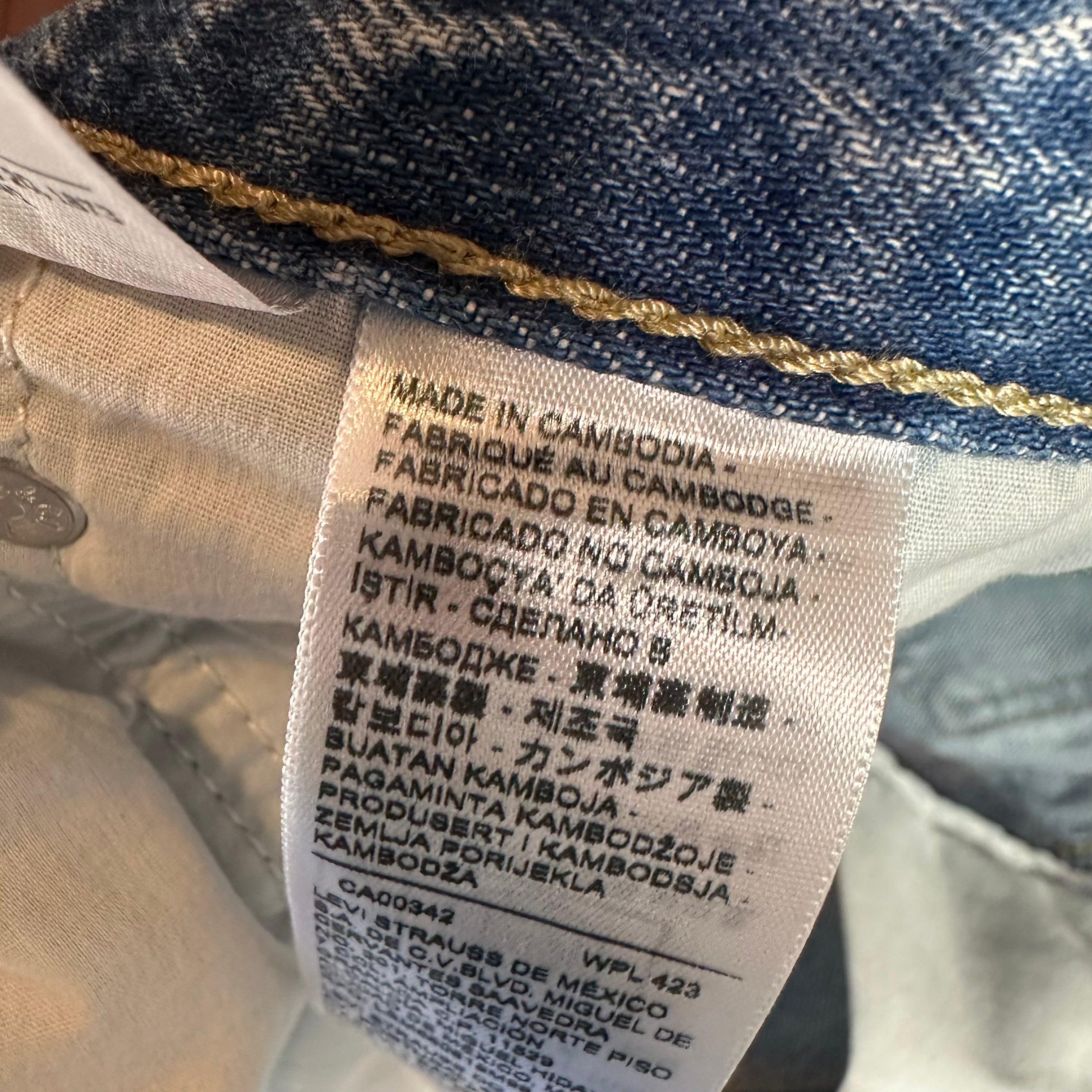 Levi's Womens 30 Low Pro Straight Jeans