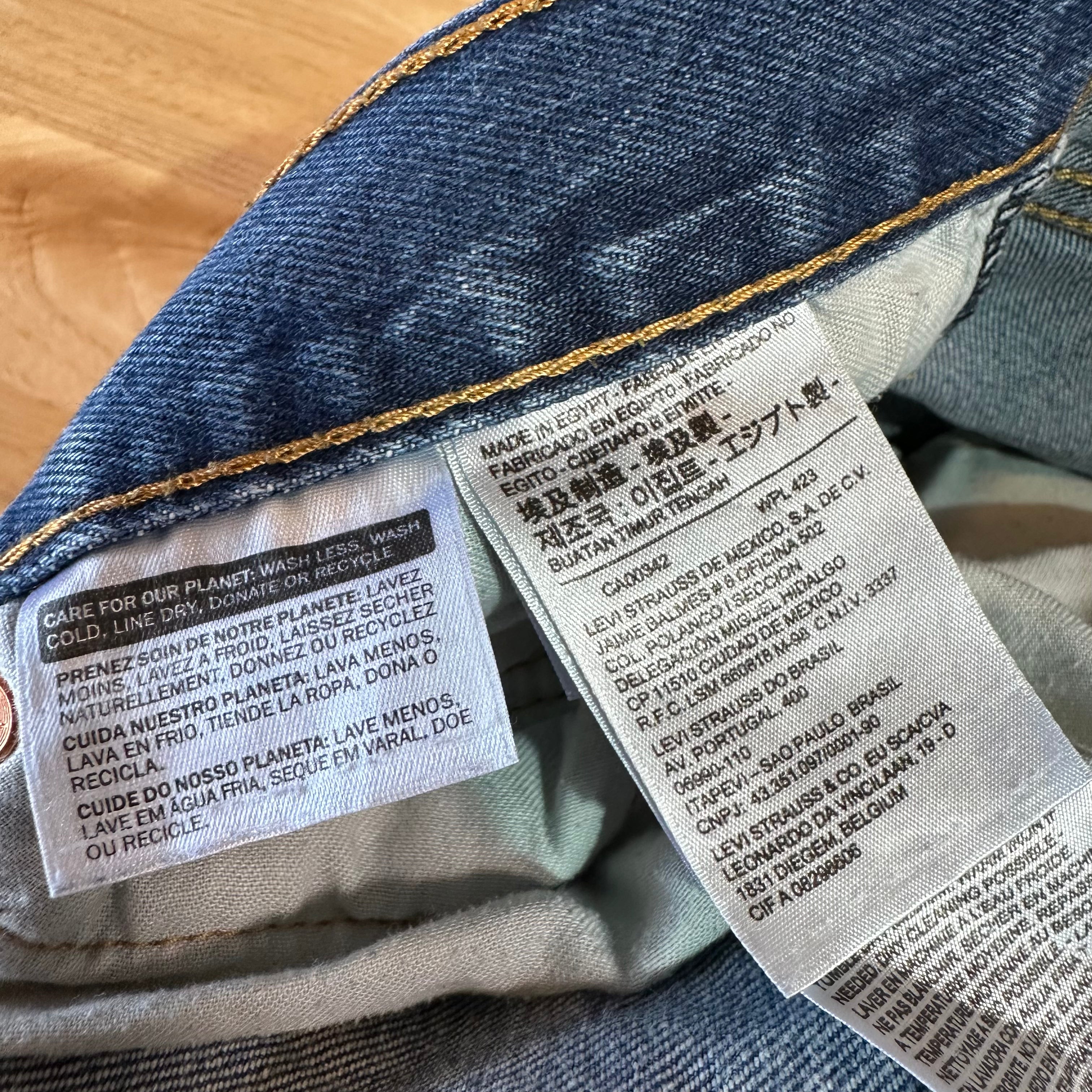 Levi's 501 Mens 32x34 Blue Jeans