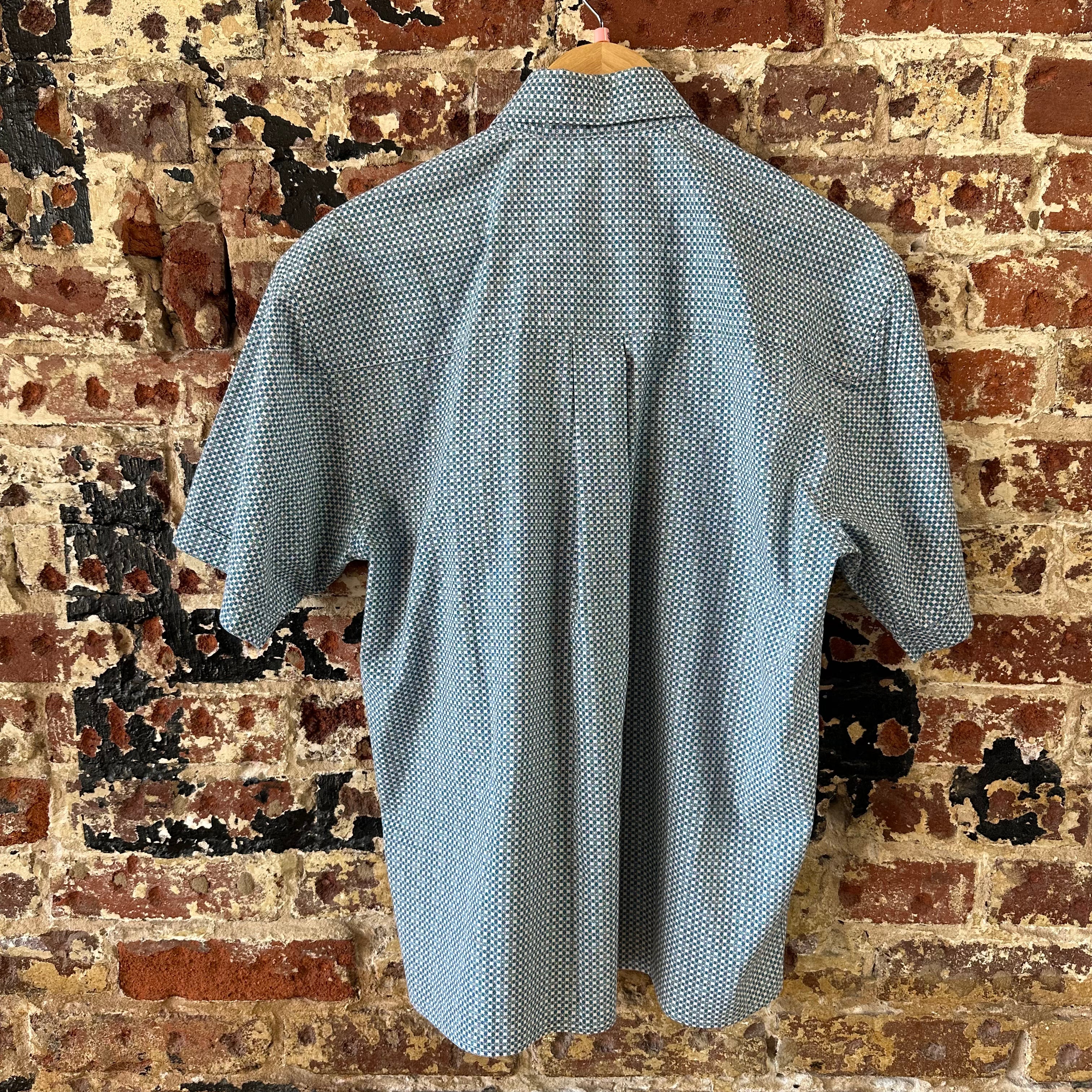 Wrangler George Strait Button Up Shirt Mens Small Western Short Sleeve Blue