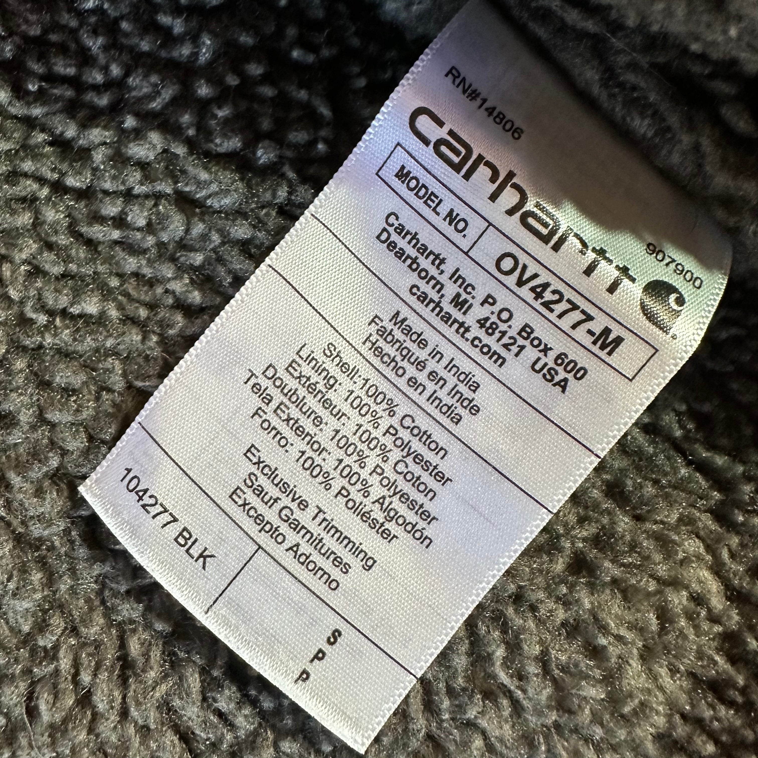 Carhartt Black Vest Mens Small