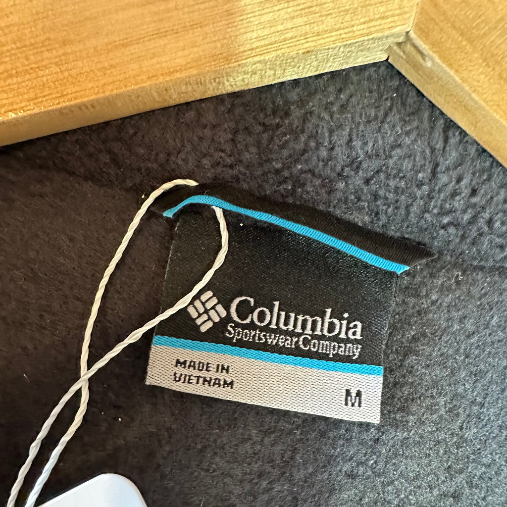 Columbia Sweater Mens Medium Camo Mossy Oak Terra Fleece PHG Hunt Pullover Black