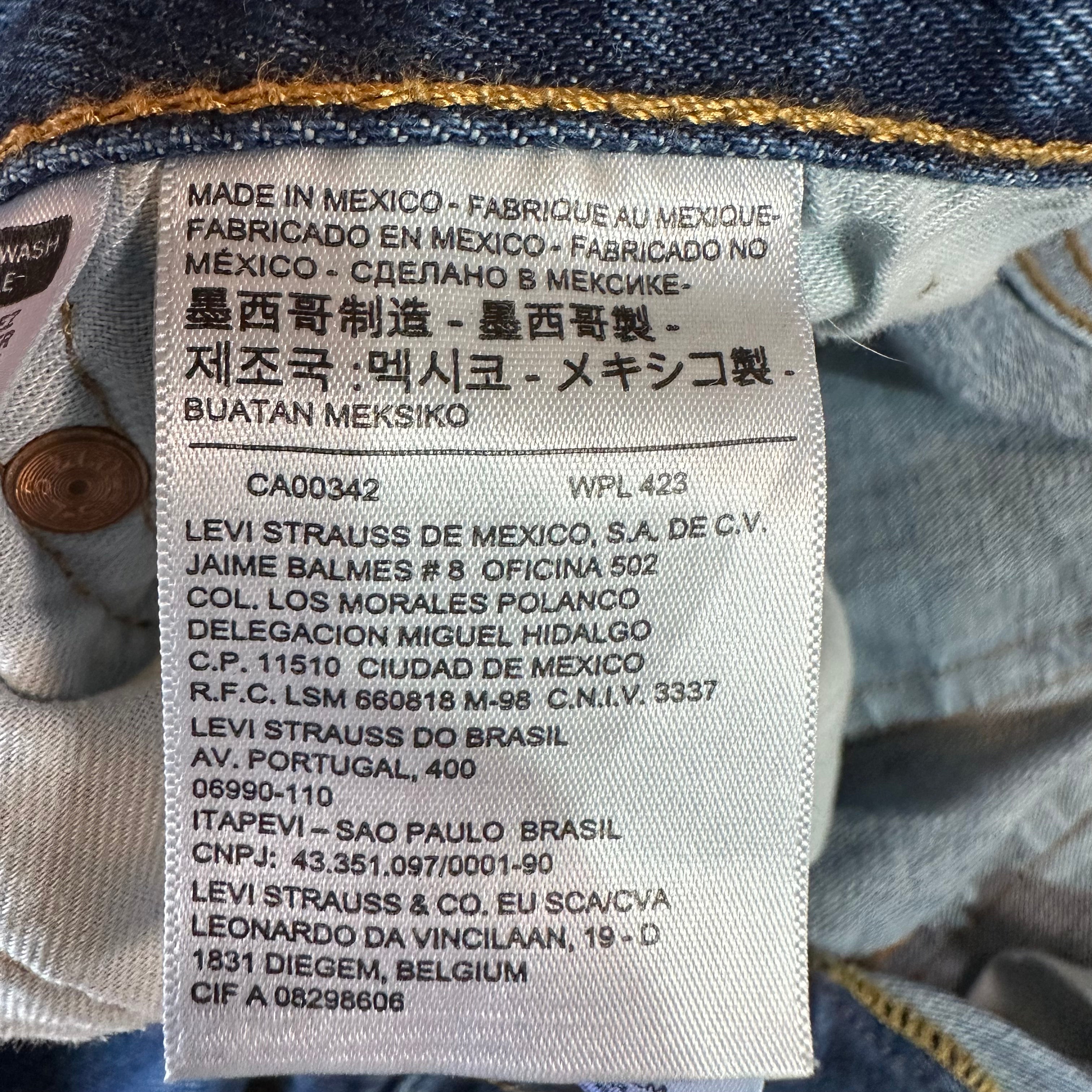Levis 501 Mens 36x29 Blue Jeans