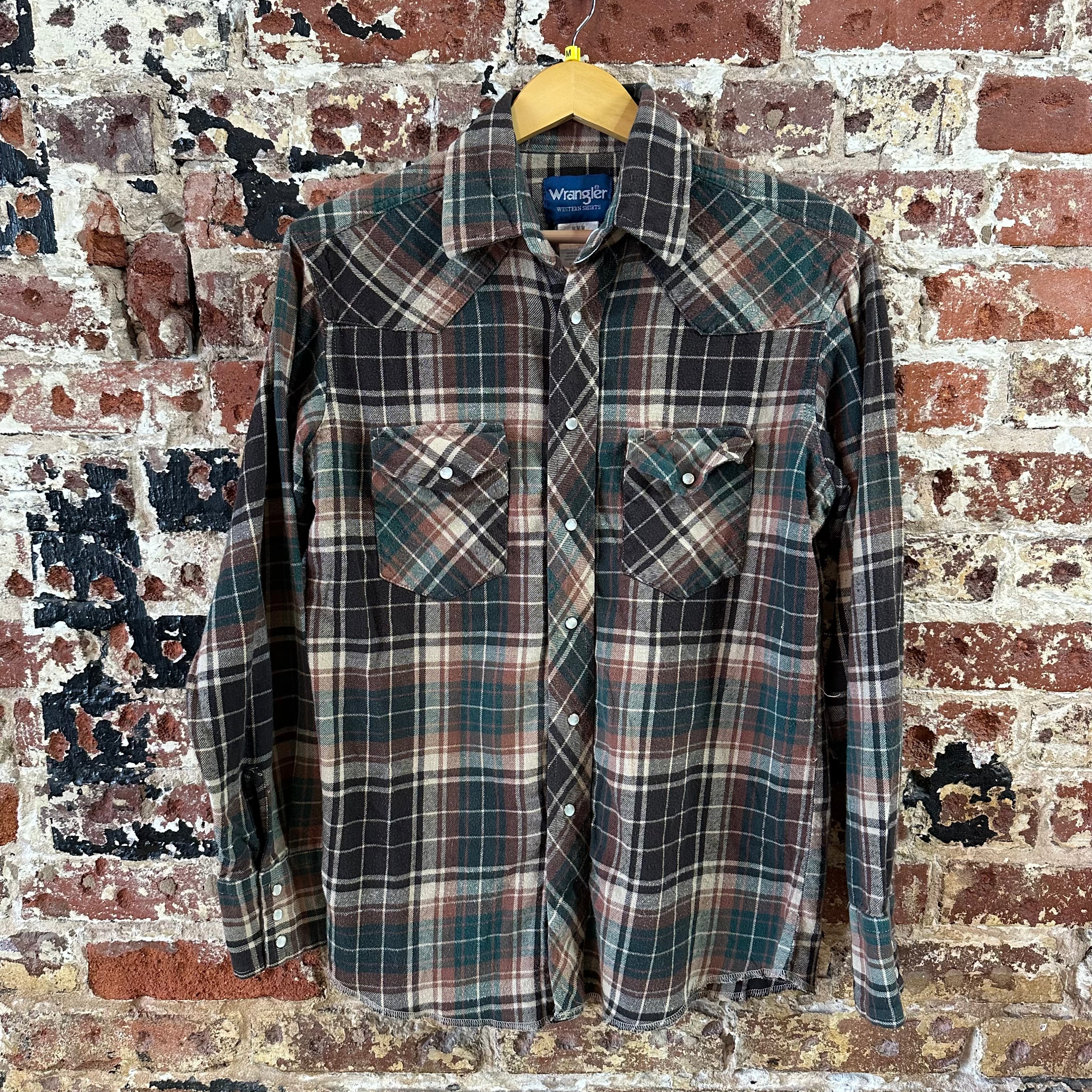 Wrangler Button Up Shirt Mens Medium