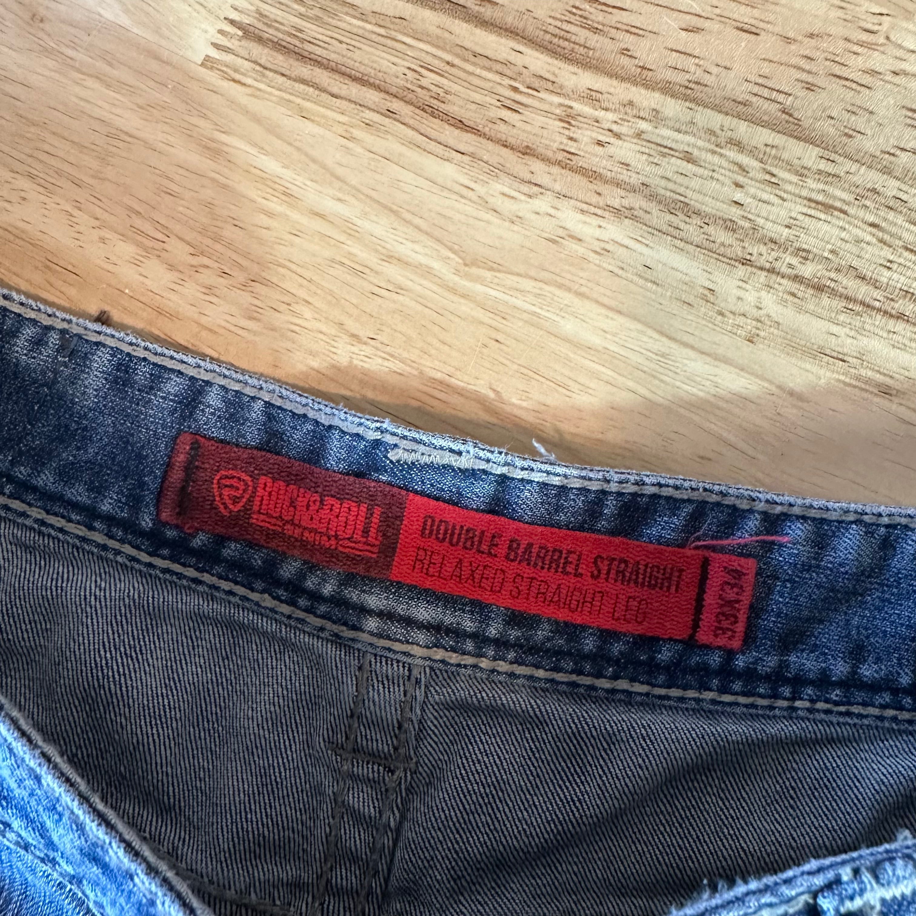 Rock & Roll Mens 33x34 Blue Jeans
