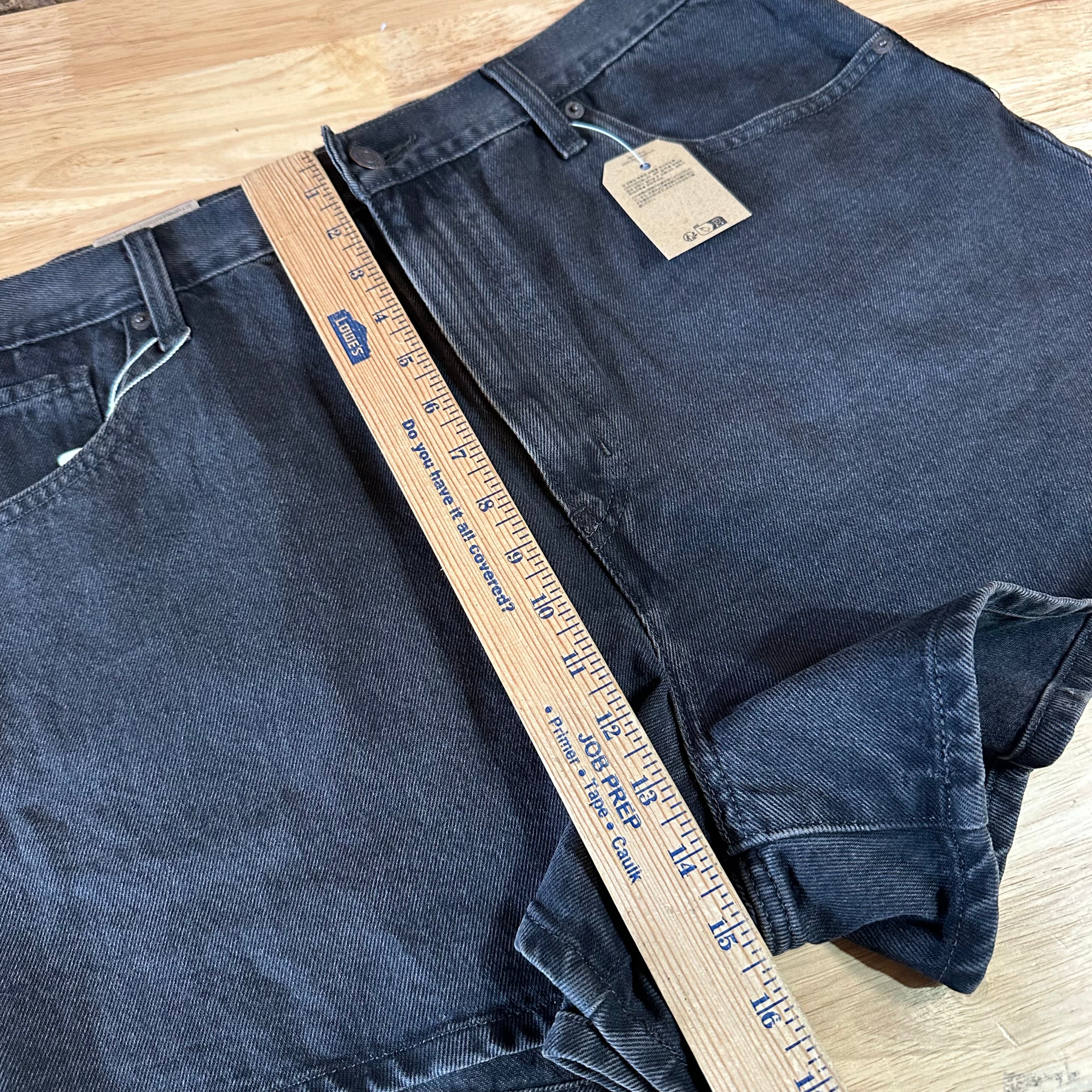 Levi's Black Denim Jean Shorts Womens 34 NEW