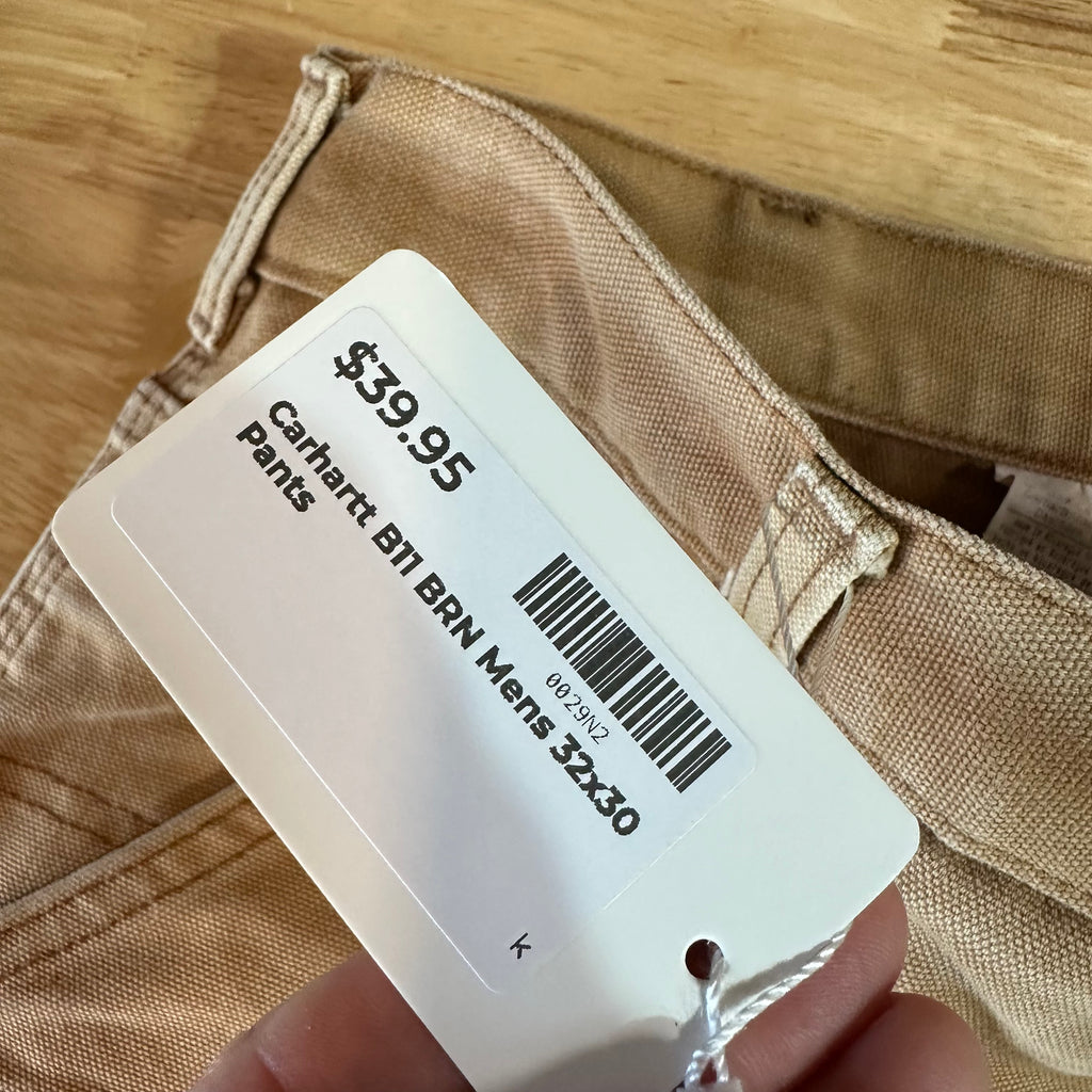 Carhartt B11 BRN Mens 32x30 Pants