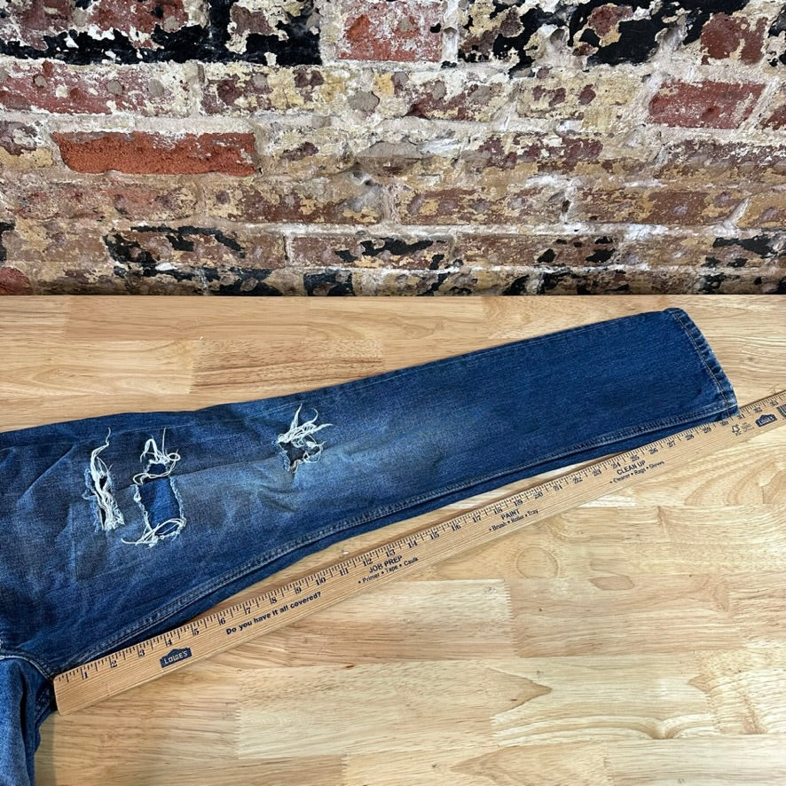 Levis Mens 511 Blue Jeans 33x32 Slim Fit Modern Denim Levi's Distressed