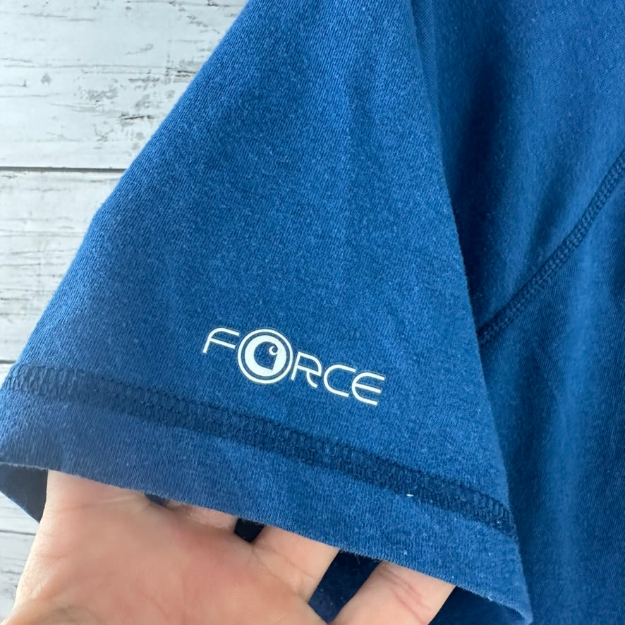 Carhartt Force Men's Medium short Sleeve Relaxed Fit T Shirt Pocket T Blue