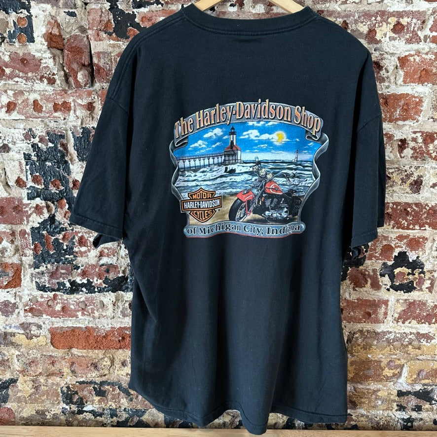 Harley Davidson Men's 2XL S/S Black T-Shirt