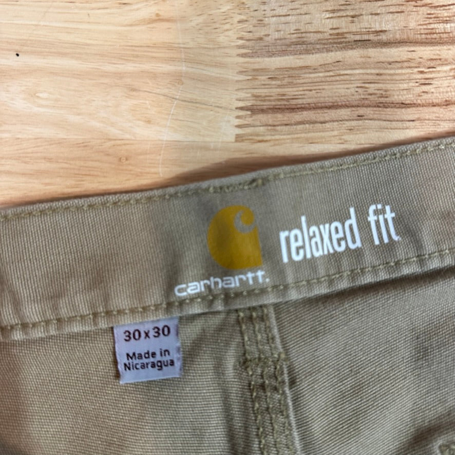 Carhartt Mens 30x30 Tan Pants