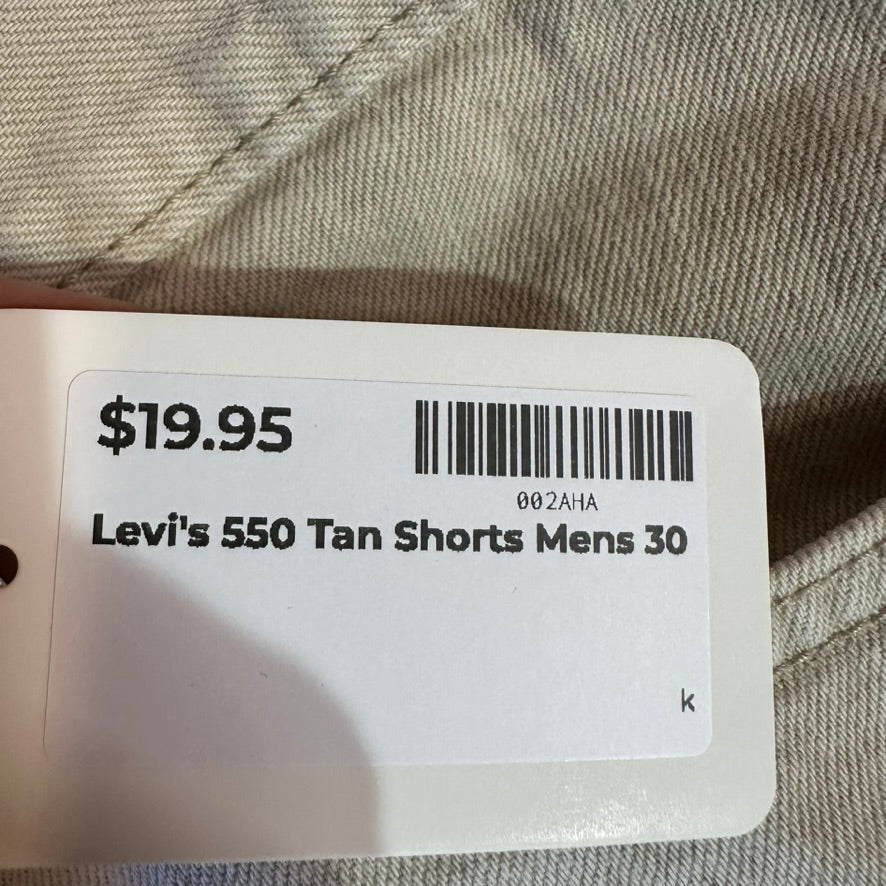Levi's 550 Tan Shorts Mens 30