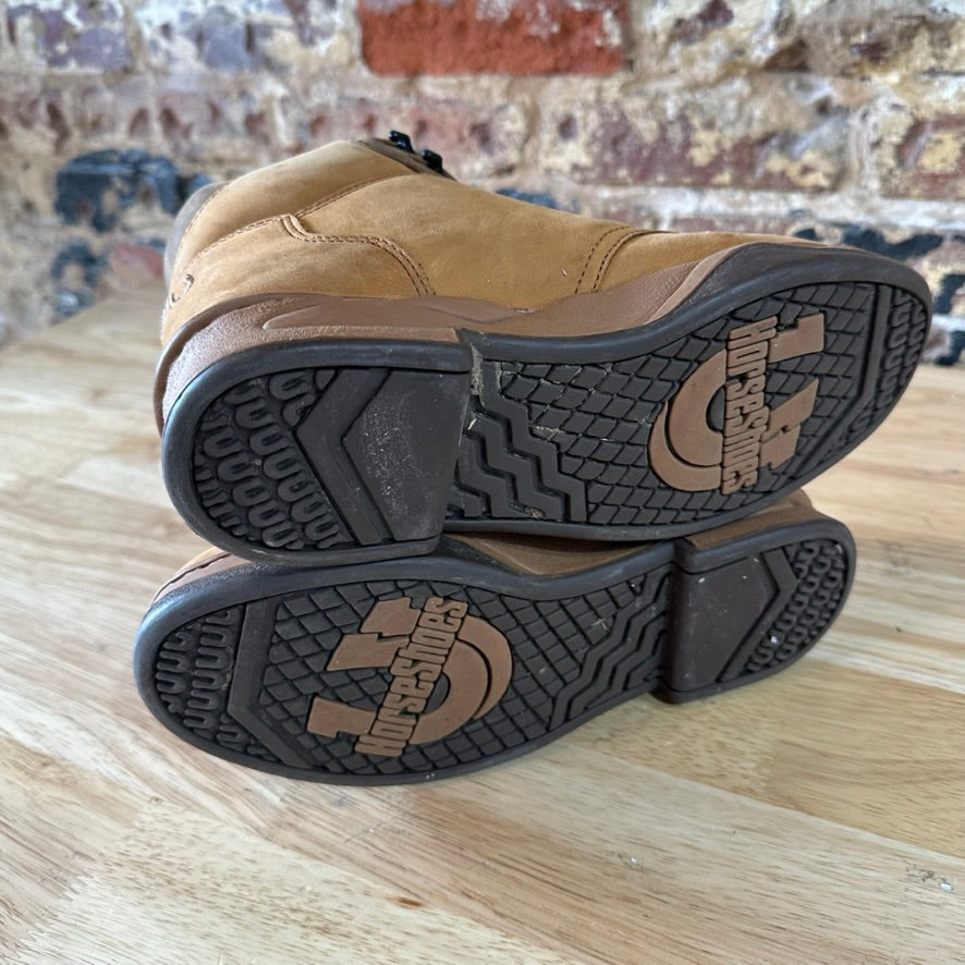 Roper Boots Womens Size 7 Brown Leather Lace Up Ankle Kiltie Horseshoes Western