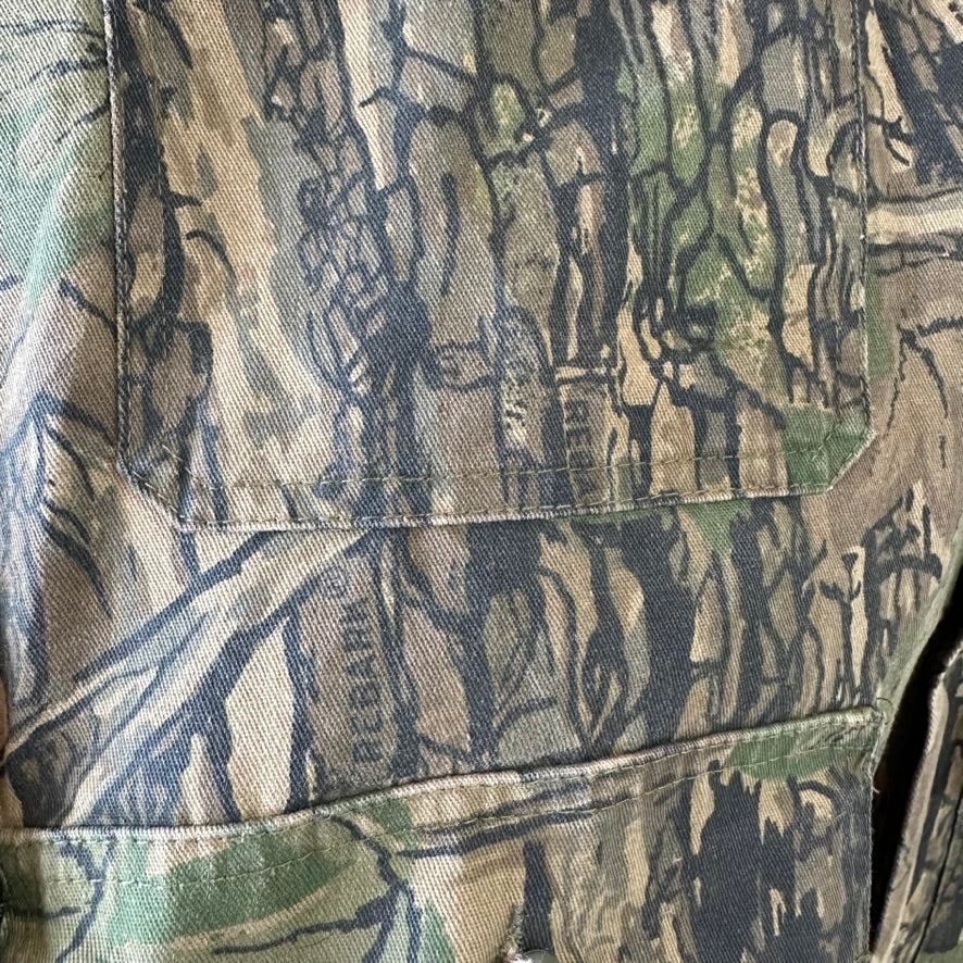 Vintage Trebark Shirt Mens 2XL Brown Green Camo Hunting Button Up Field Camp