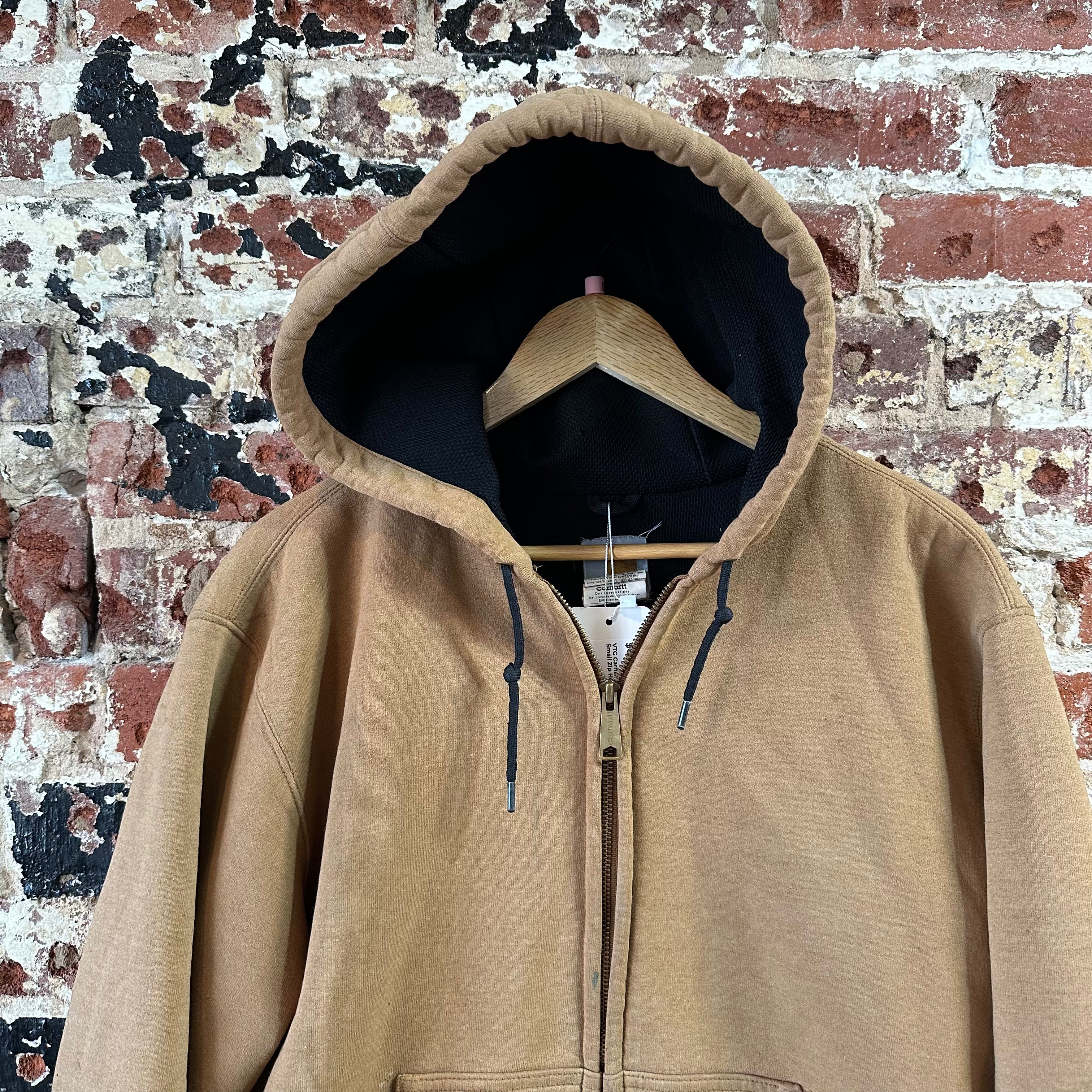 Carhartt J149 Brown Men's Small Zip Hoodie