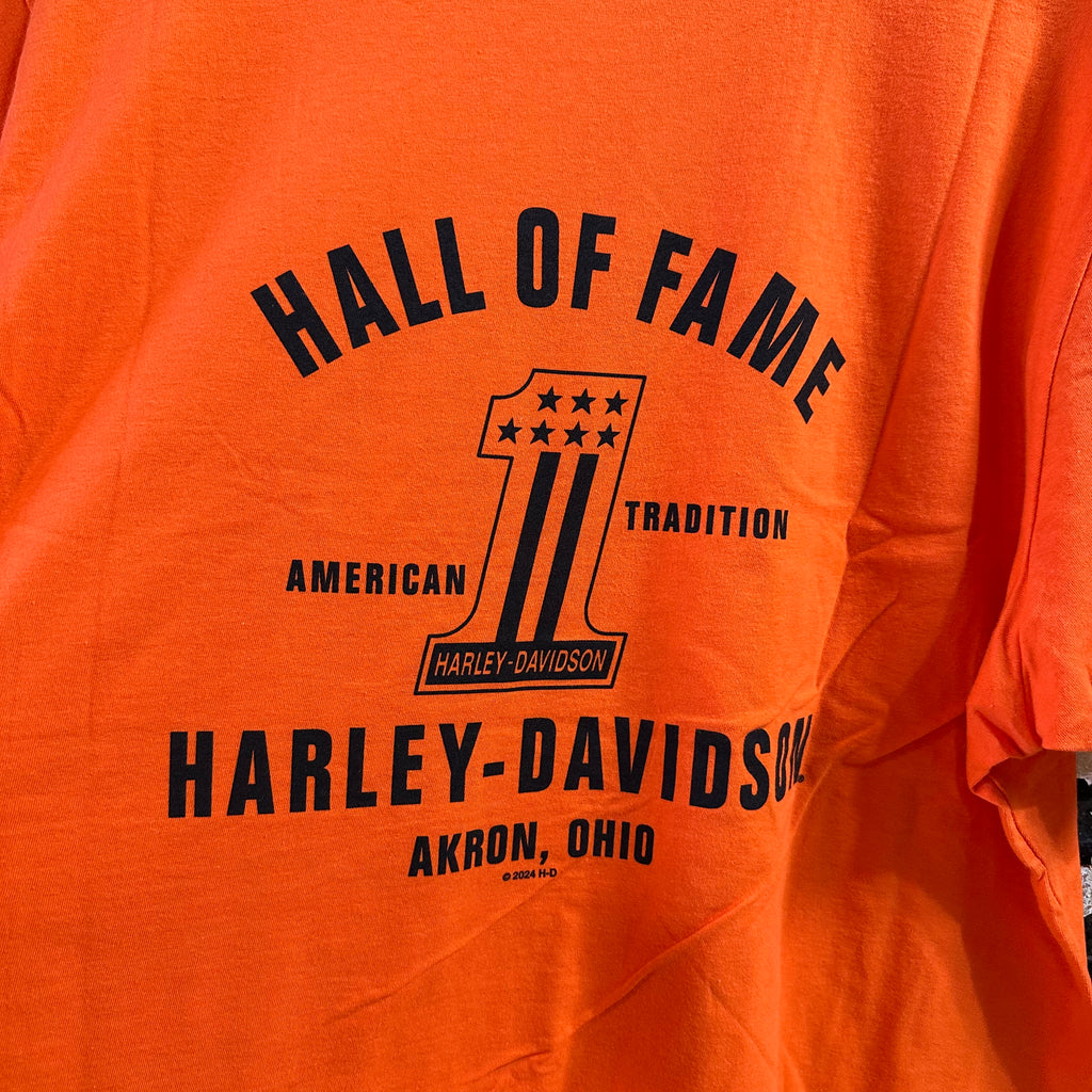 Harley Davidson Women's 2XL Short Sleeve Orange T-Shirt NEW