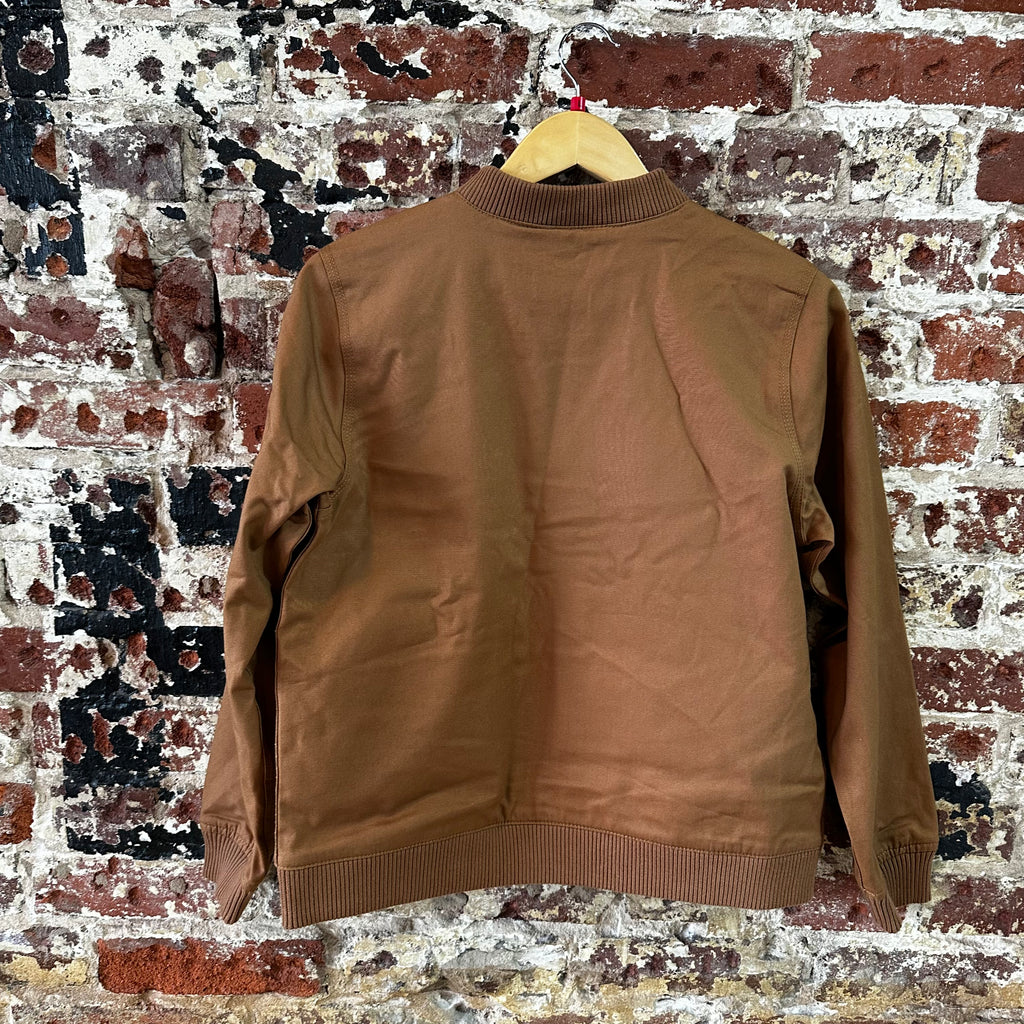 Carhartt Jacket Youth Girls Large (14) Rugged Flex Canvas Bomber Coat NEW Brown