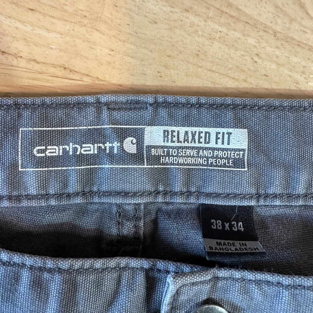 Carhartt Mens 38x34 Gray Pants