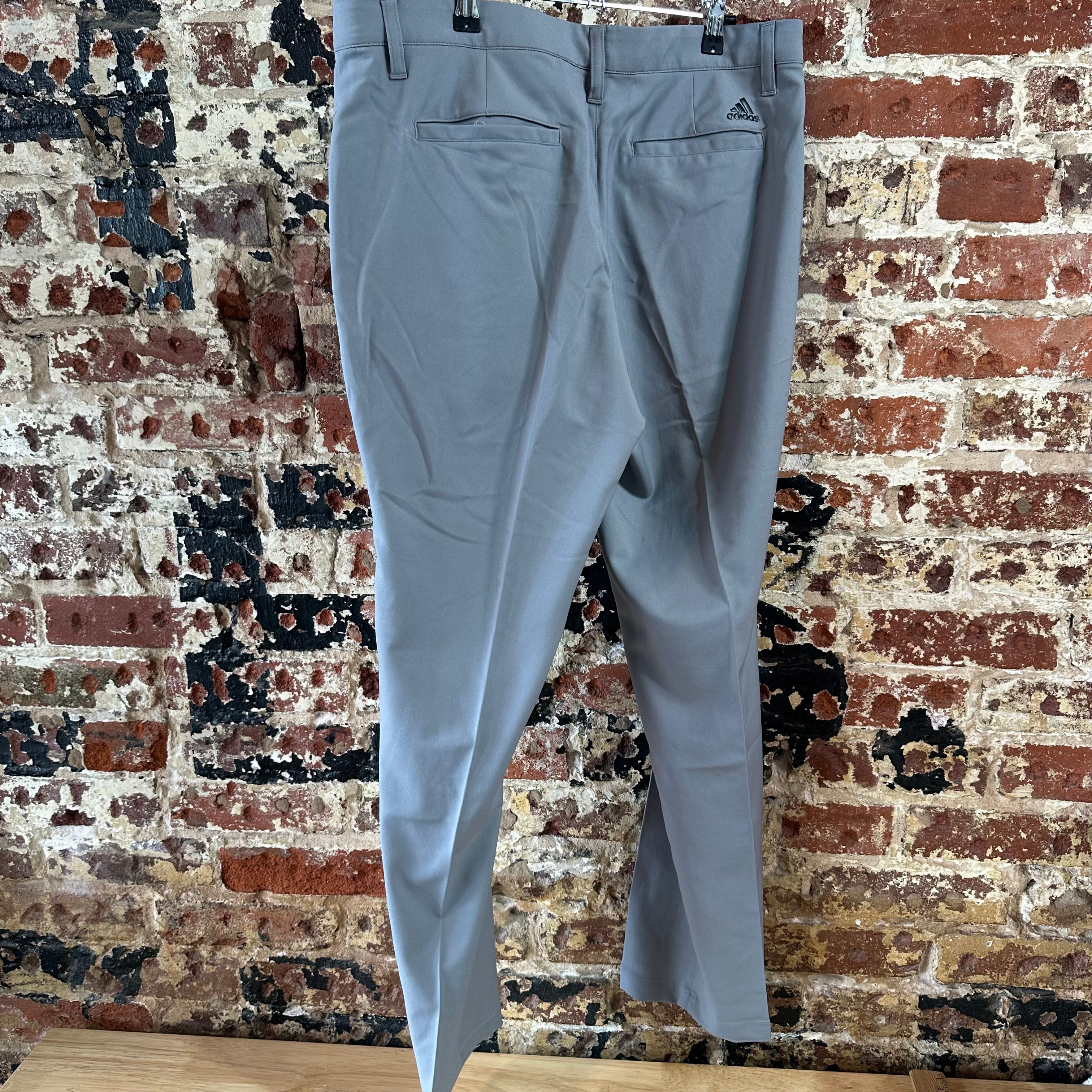 Adidas Mens 34x30 Gray Pants