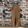 Carhartt Overalls Canvas Brown toddler boys 4T Bibs