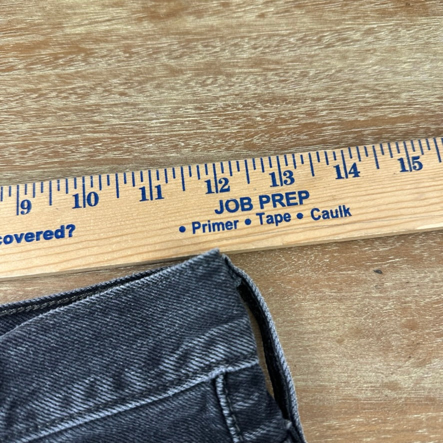 Levi's Cut Off Denim Black Jean Shorts Womens 23 Distressed - 24x2"