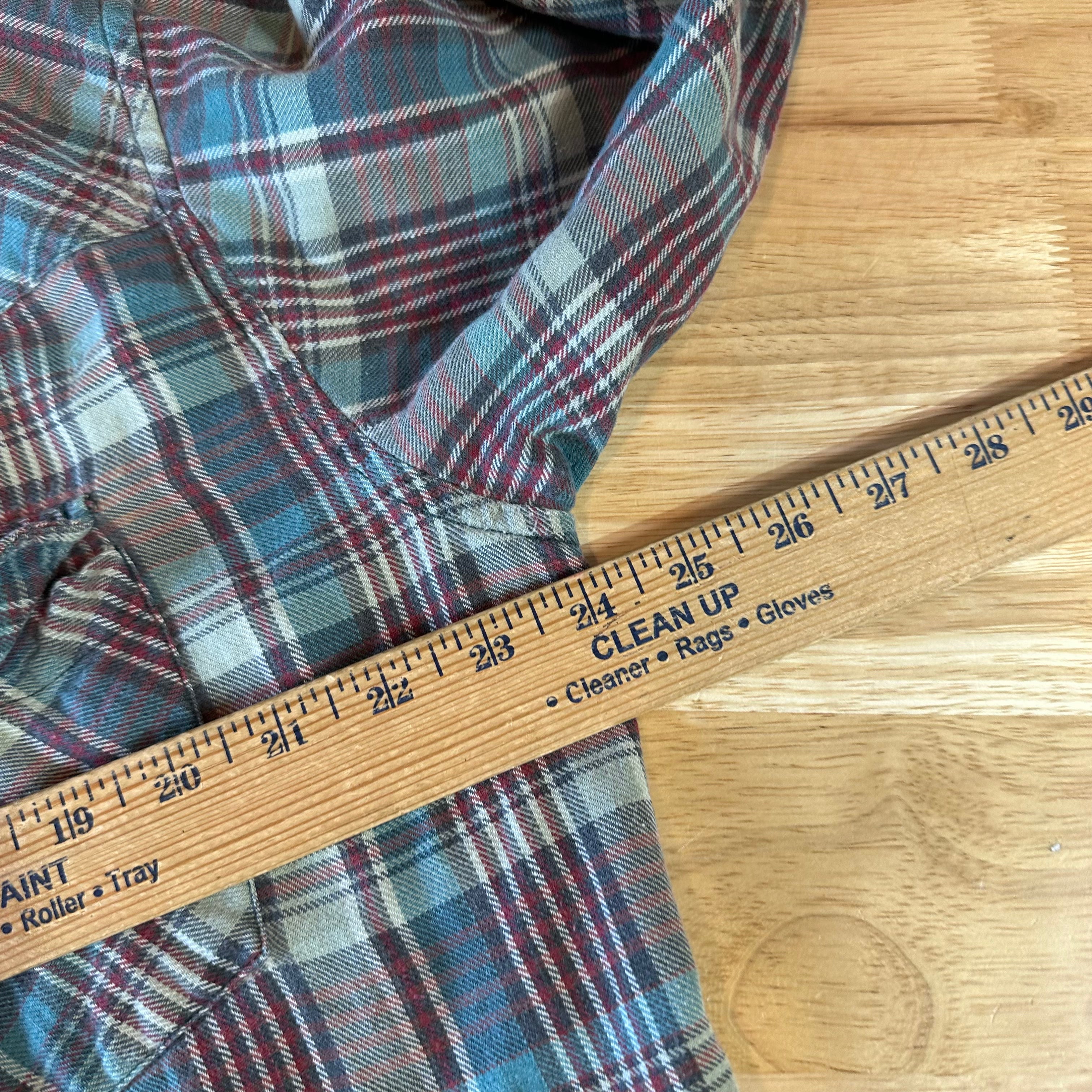 VTG Outlaw Mens XL L/S Western Flannel Shirt