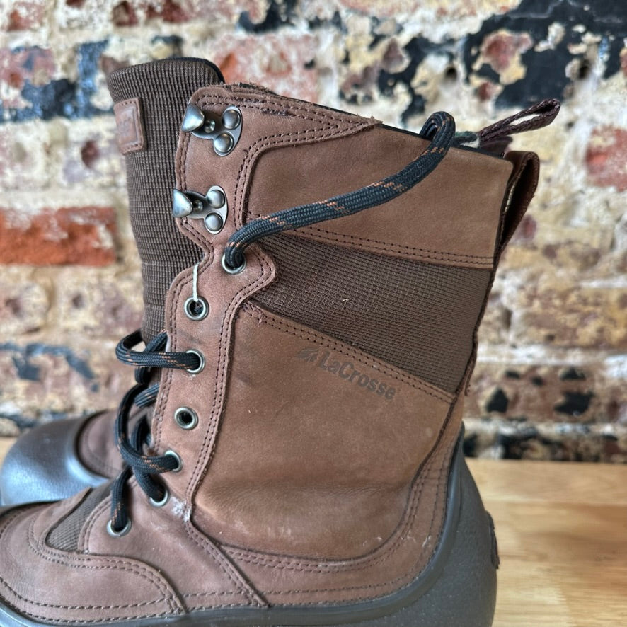 Lacrosse Alpha Iceman Men’s Size 10 Boots 5mm Thinsulate Ultra Brown