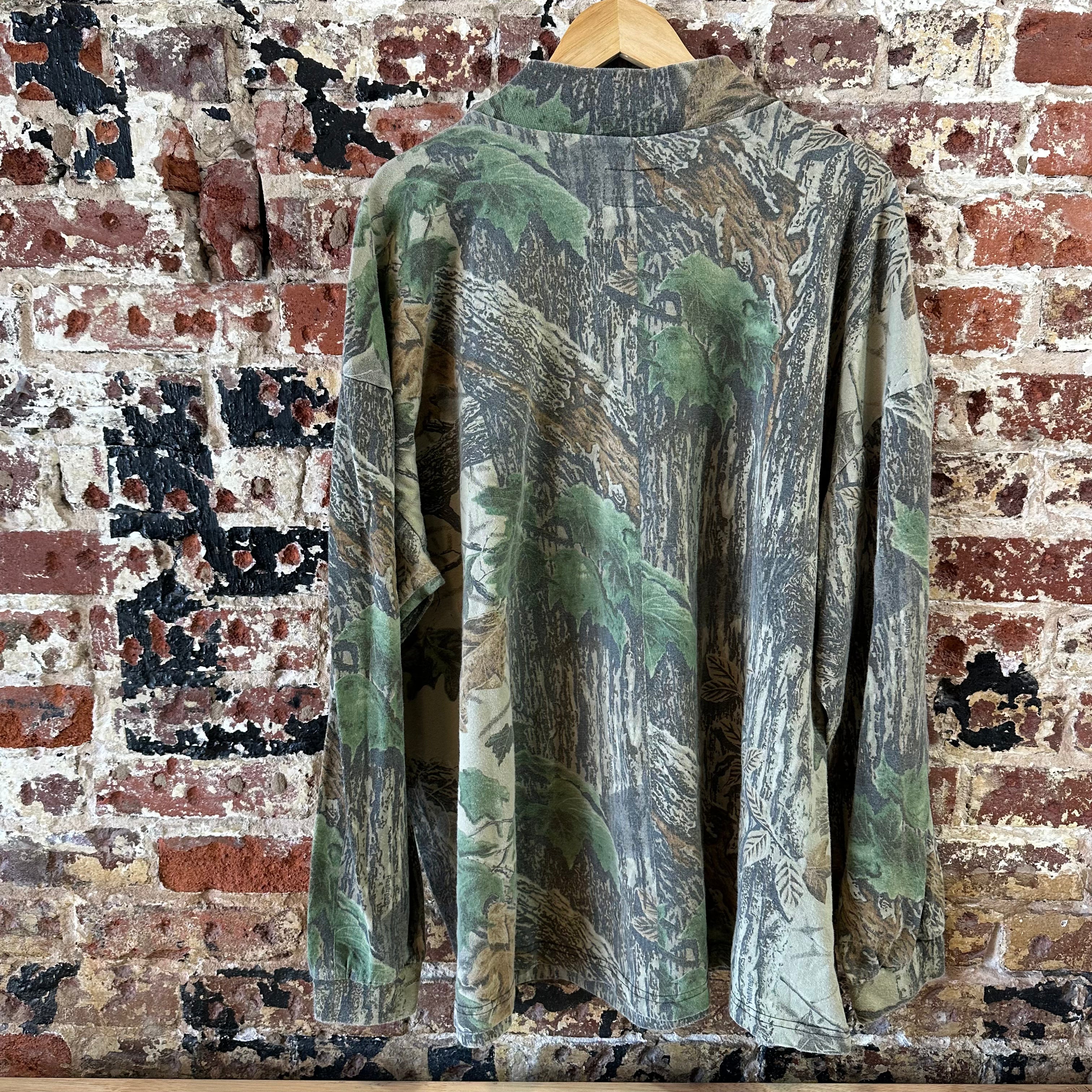 VTG Duxbak Mens 3XL Long Sleeve Camo T-Shirt