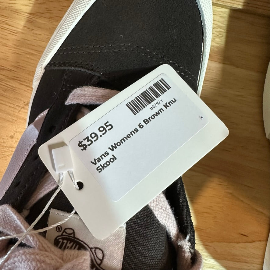 Vans Knu Skool Brown Pink Woman's 6