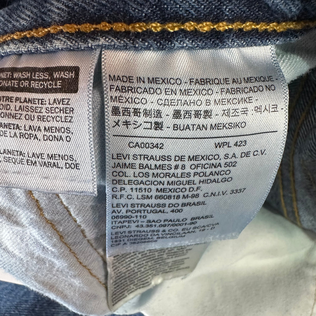 Levi's 501 Mens 33x32 Blue Jeans