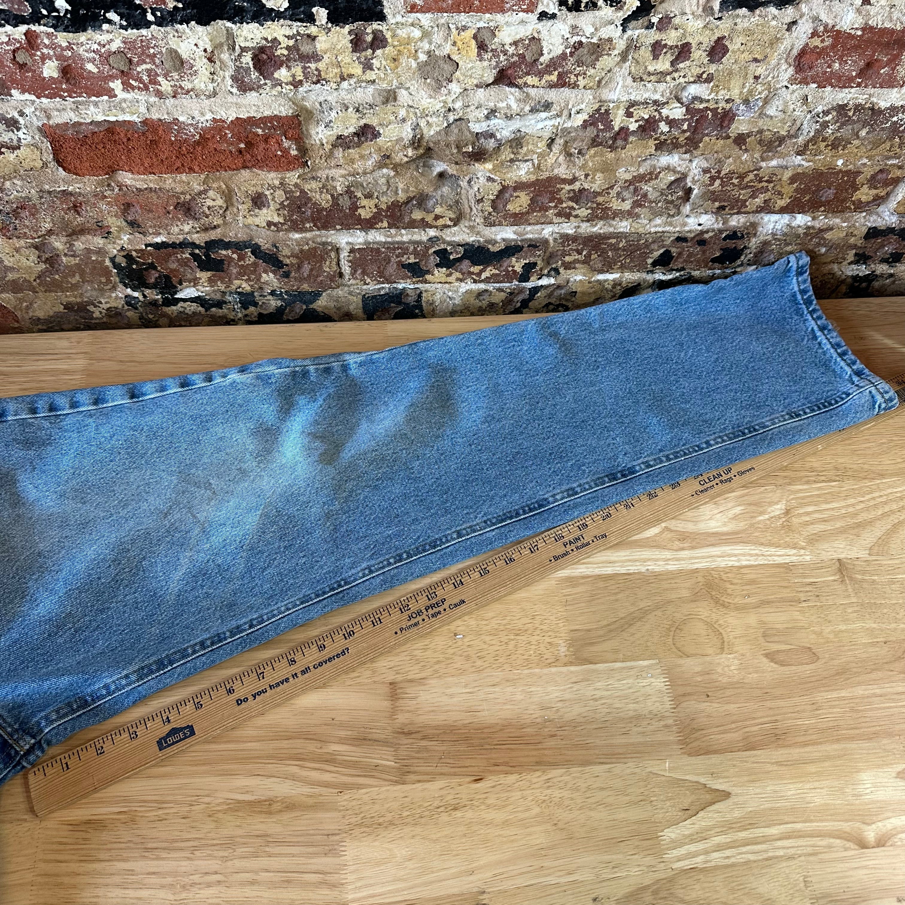 Carhartt Mens 36x34 Blue Jeans