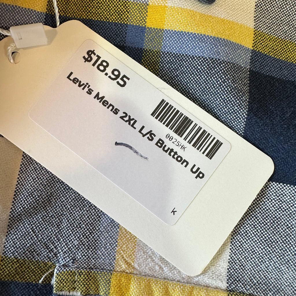 Levi's Mens 2XL Long Sleeve Button Up