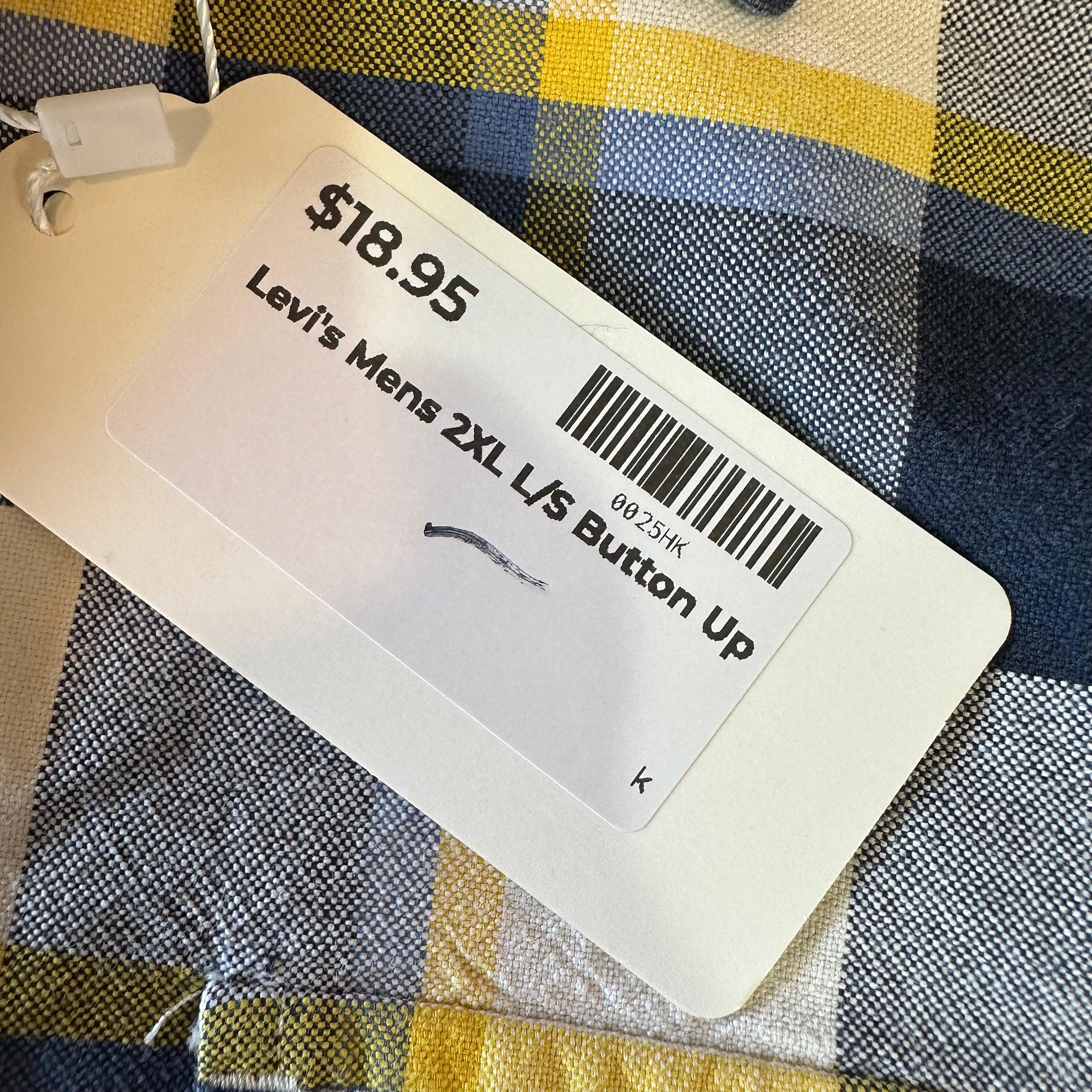 Levi's Mens 2XL Long Sleeve Button Up