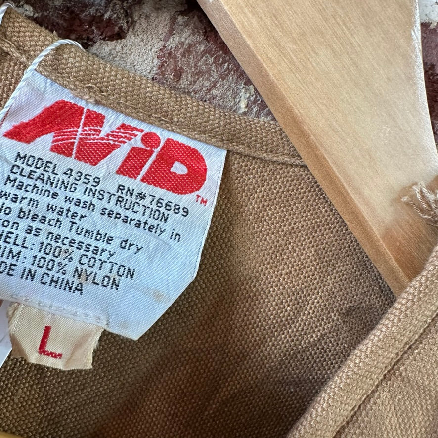 AVID Outdoor Vest Mens Large Brown Quilted Hunting Full Zip Upland