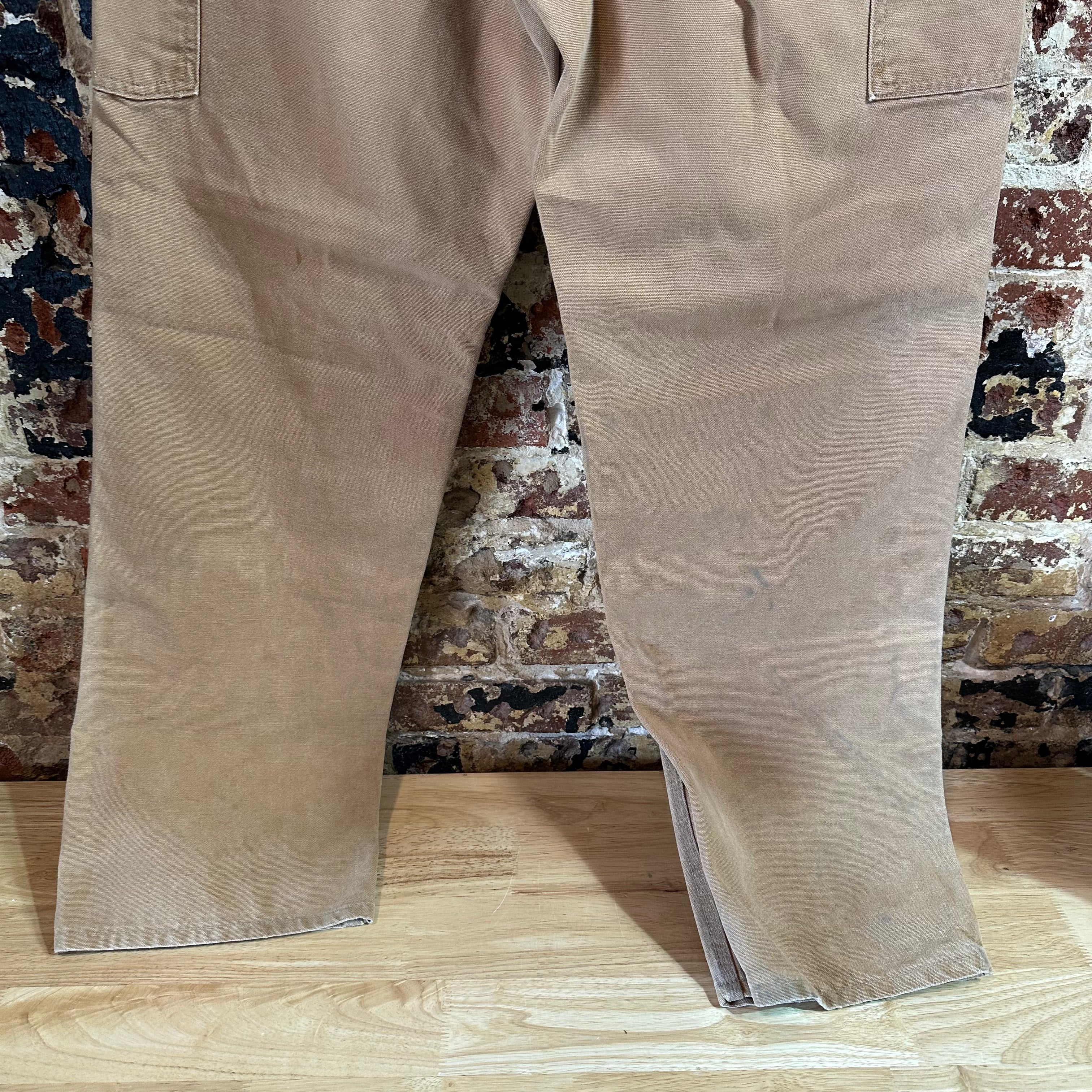 VTG Carhartt B01 BRN Mens 38x36 Double Knee Pants