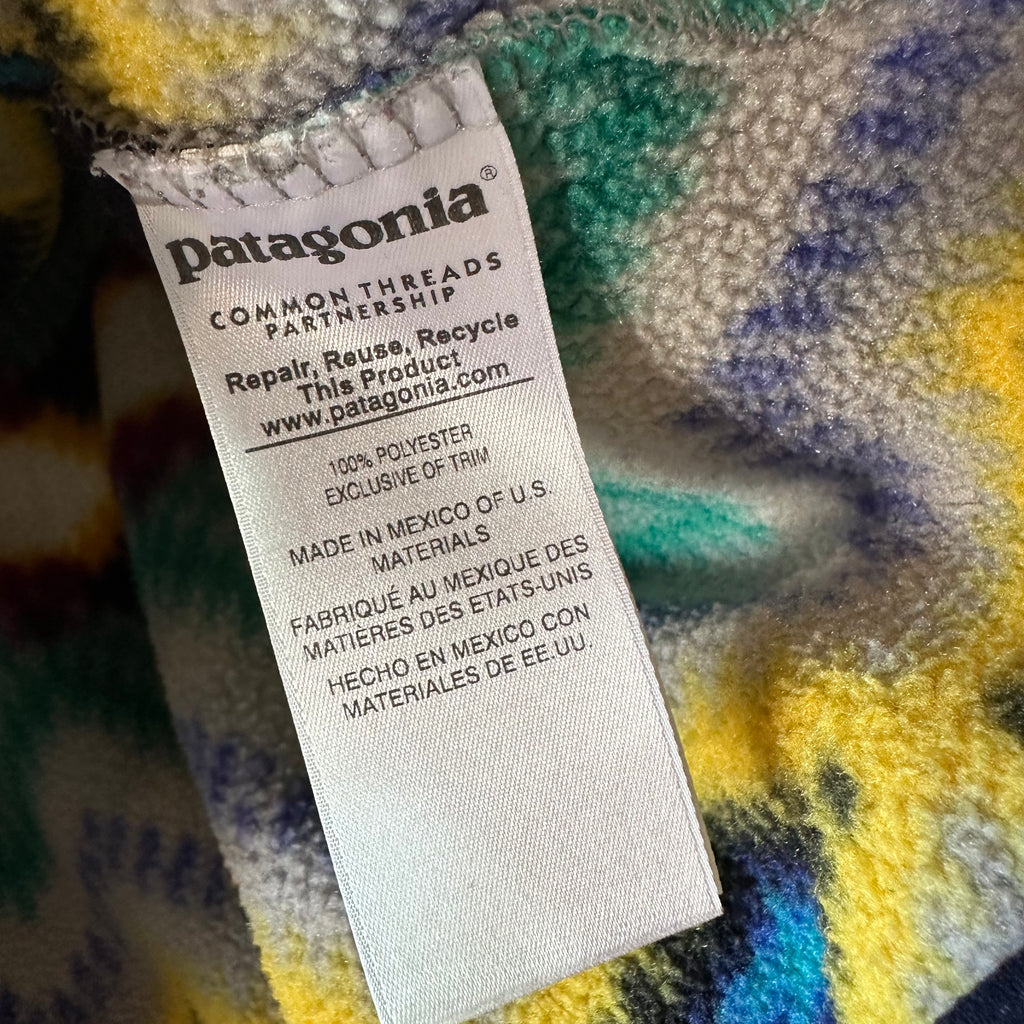 Patagonia Synchilla Womens Snap-T Aztec Fleece Jacket Pullover Size XXS
