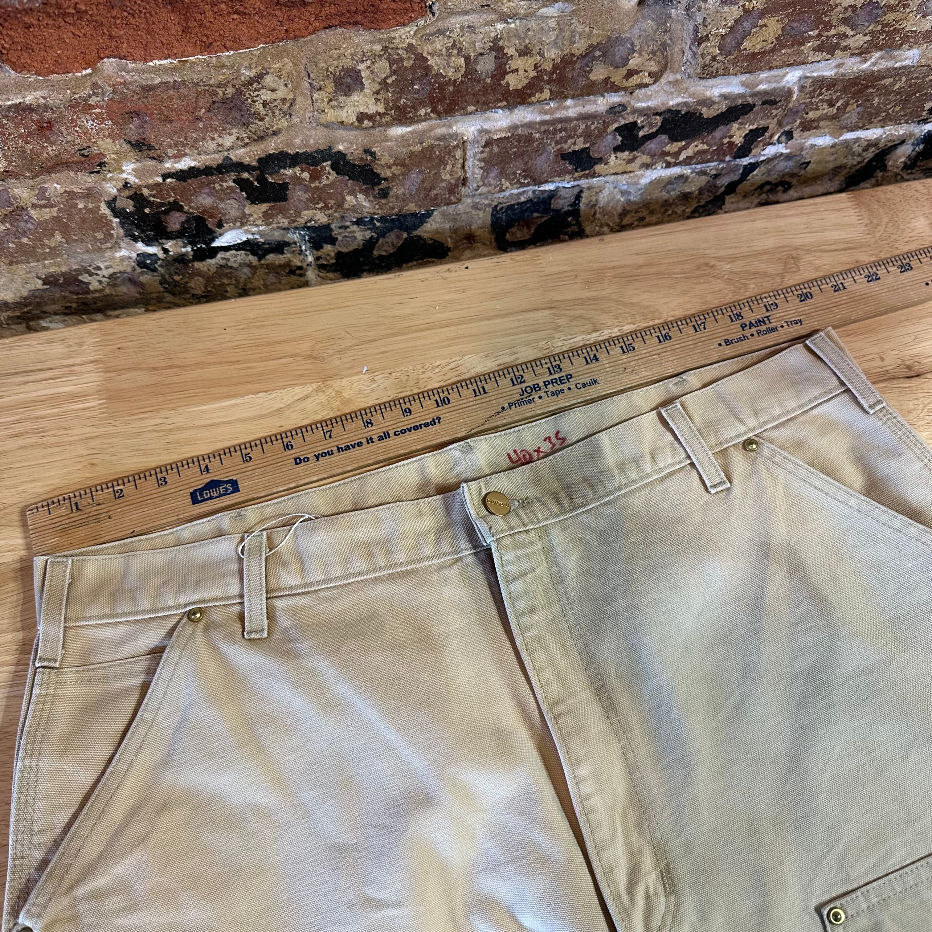 Carhartt Double Knee Mens 40x34 Tan Pants