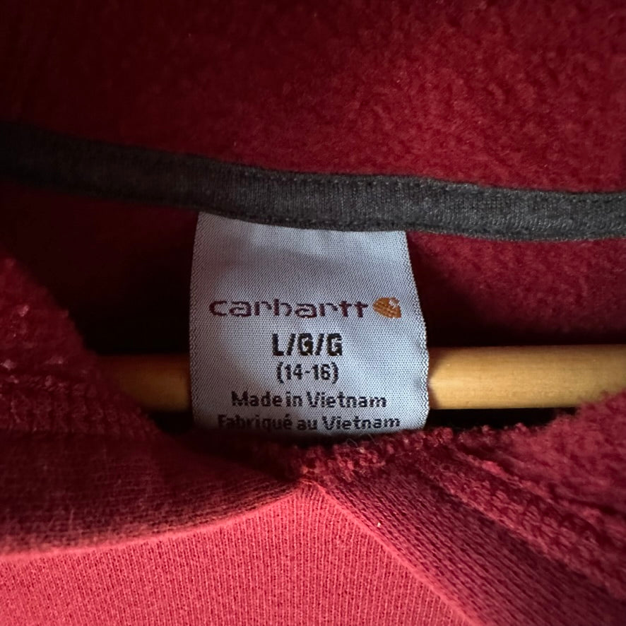 Carhartt Boys Large Red Hoodie