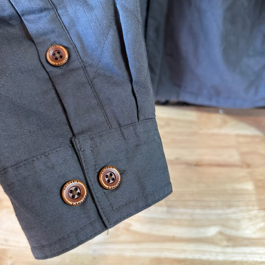 Columbia Kline Falls Shirt Mens XL Long Sleeve Outdoor Button Up Gray plaid