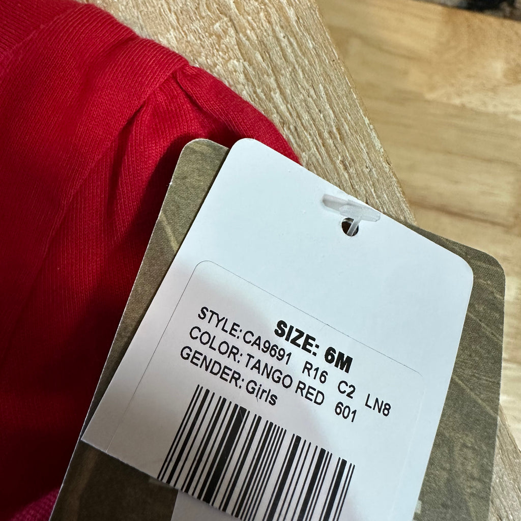 Carhartt Girls 6M Red T-Shirt NEW