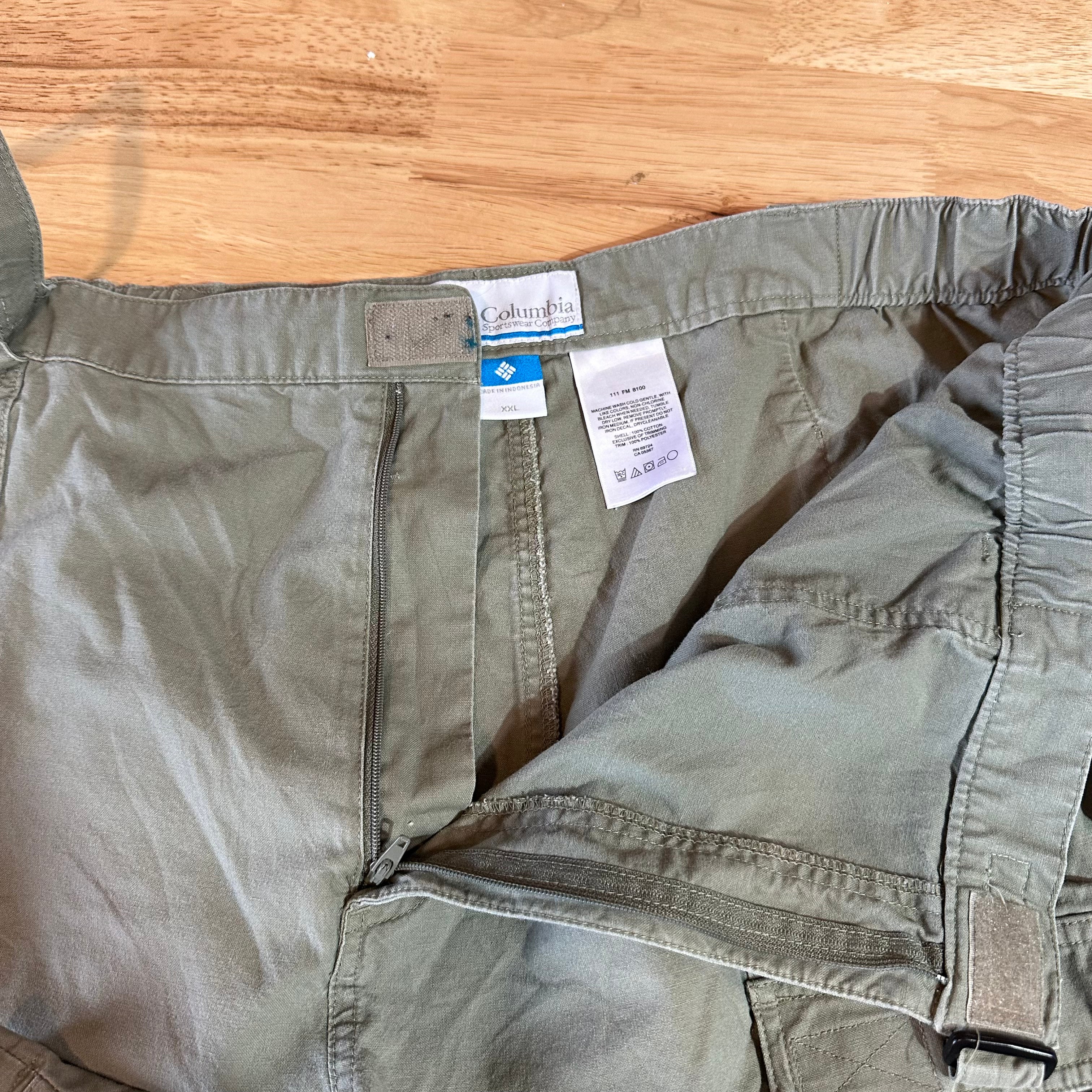 Columbia PFG Mens 2XL Green Shorts