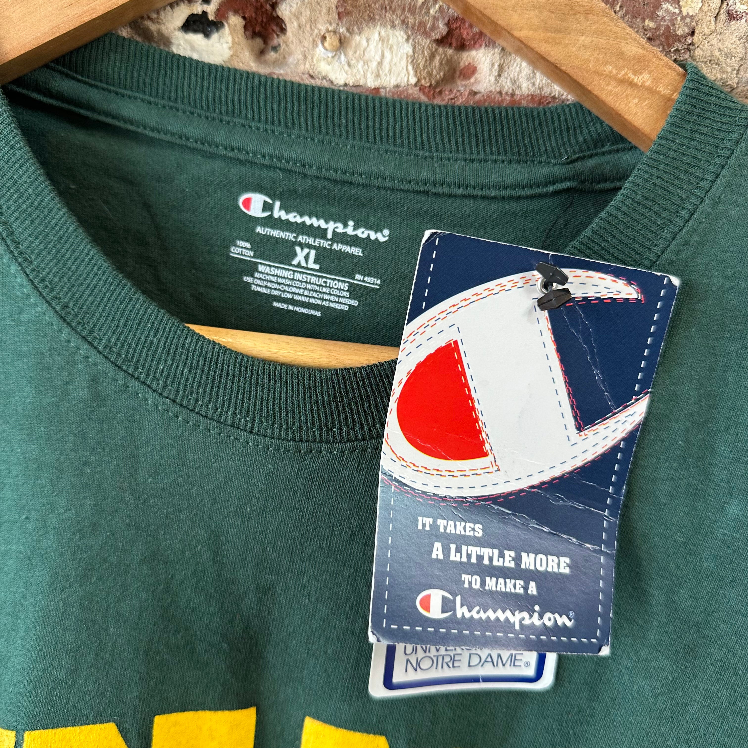 Champion Norte Dame Mens XL S/S T-Shirt NEW