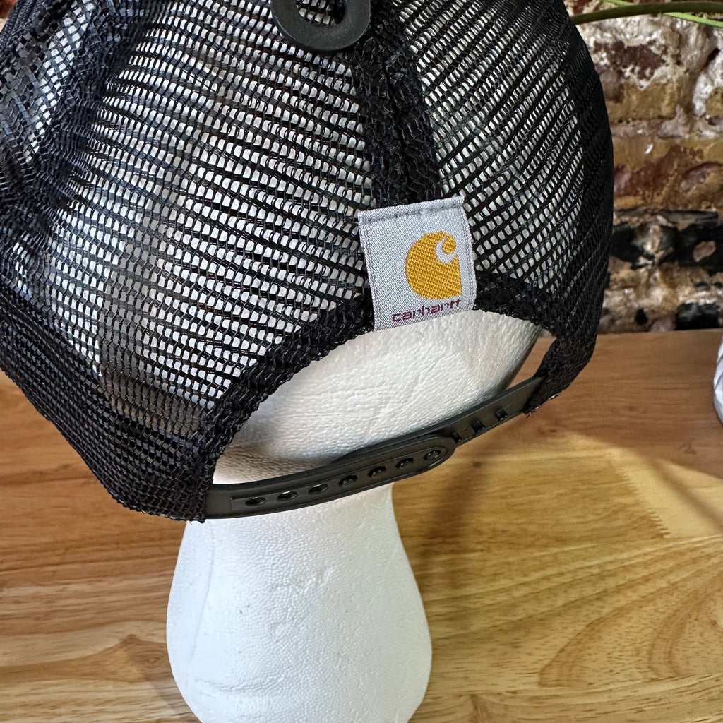 Carhartt Black gray Trucker Snap Mesh Back Hat hunting New