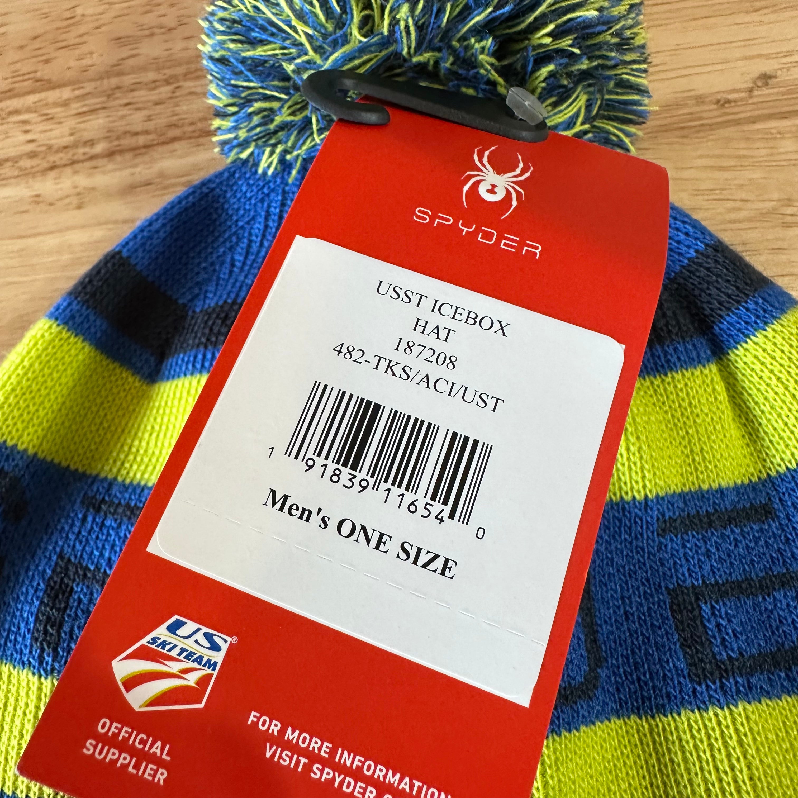 SPYDER | US Ski Team Beanie Hat Pom Pom OS Blue