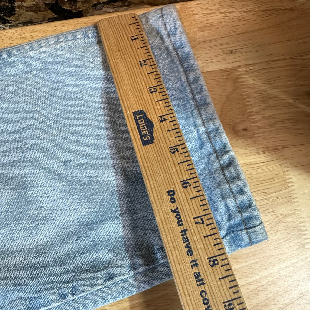 Wrangler Mens 33x34 Light Blue Jeans