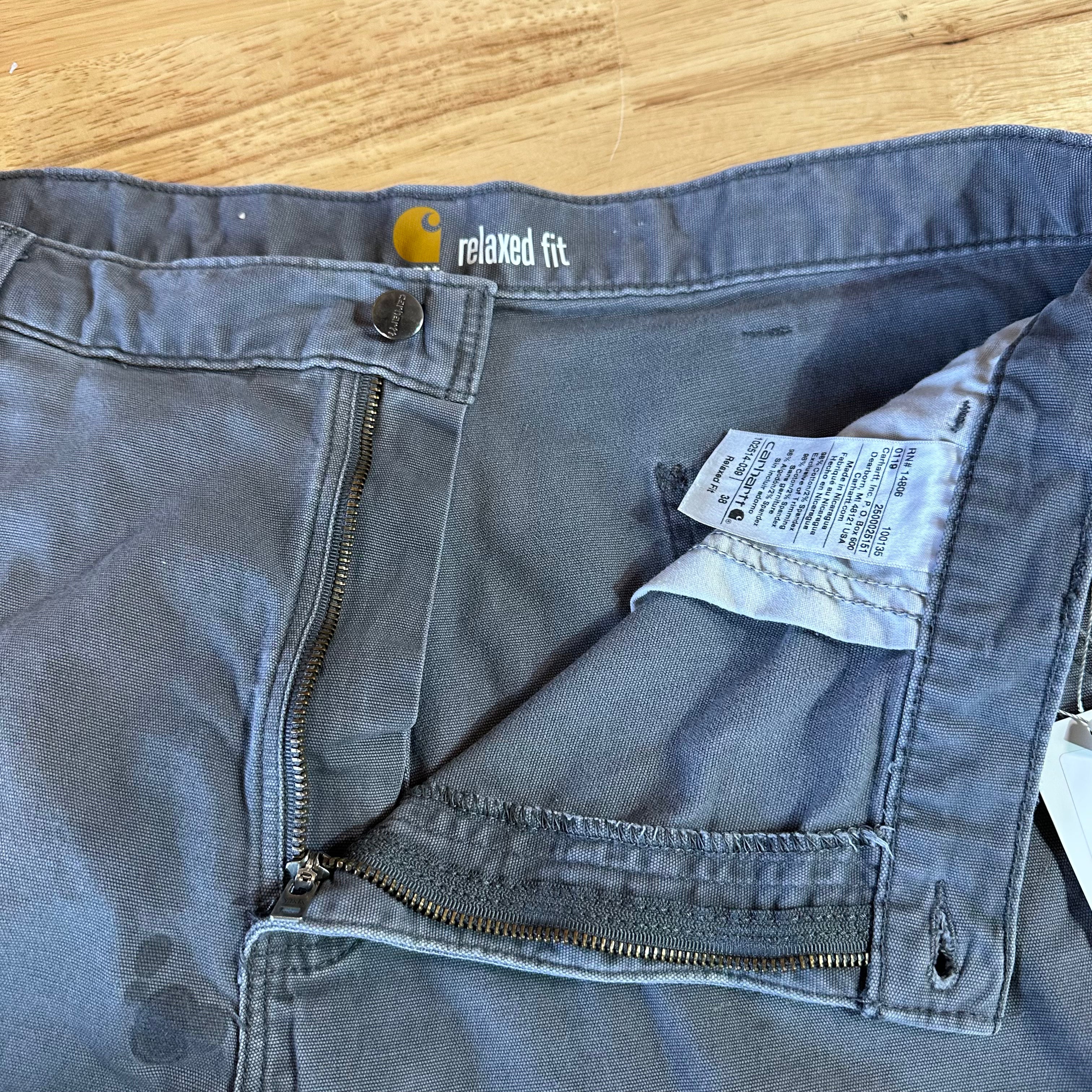 Carhartt Gray Shorts Mens 36